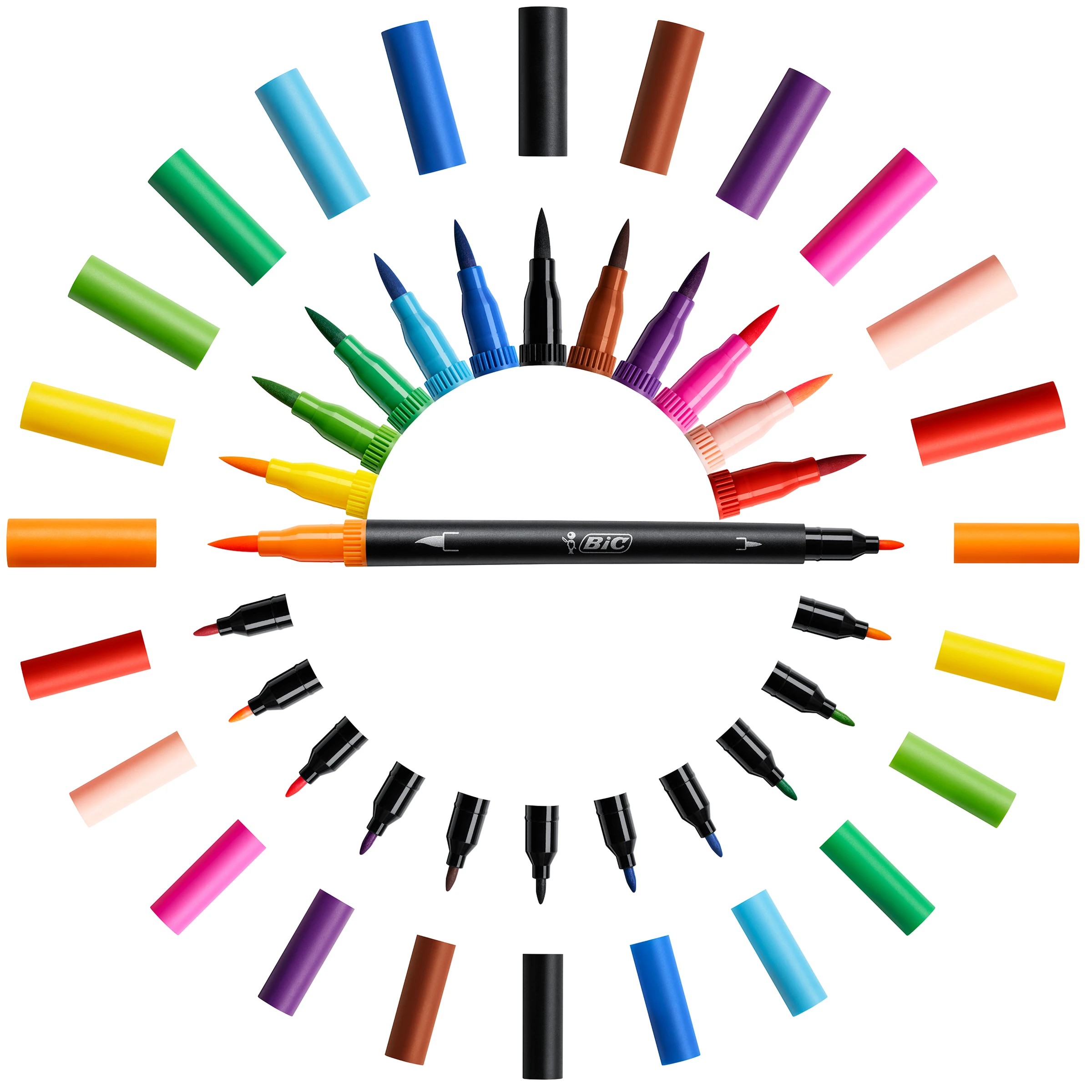 2 12 Pack BIC Intensity Dual Tip Felt Pens, 2 of 5