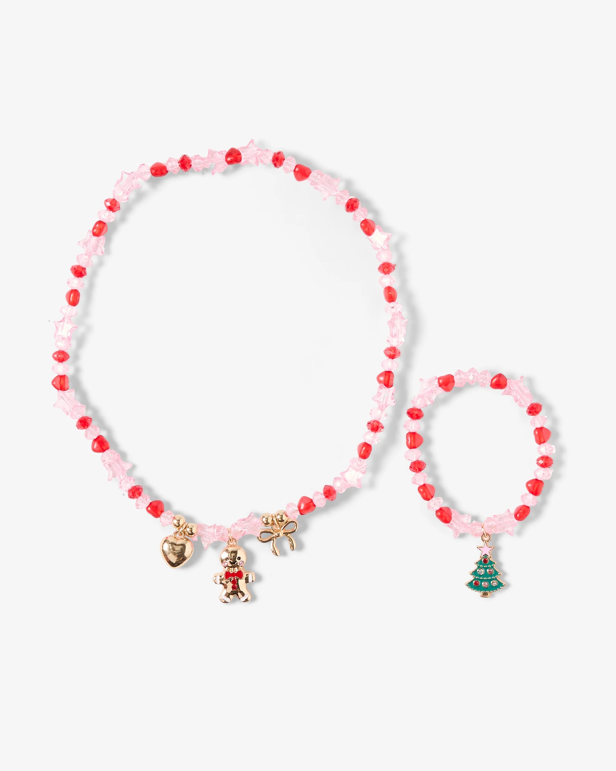 1 2 Pack Christmas Necklace and Bracelet Set, 1 of 4