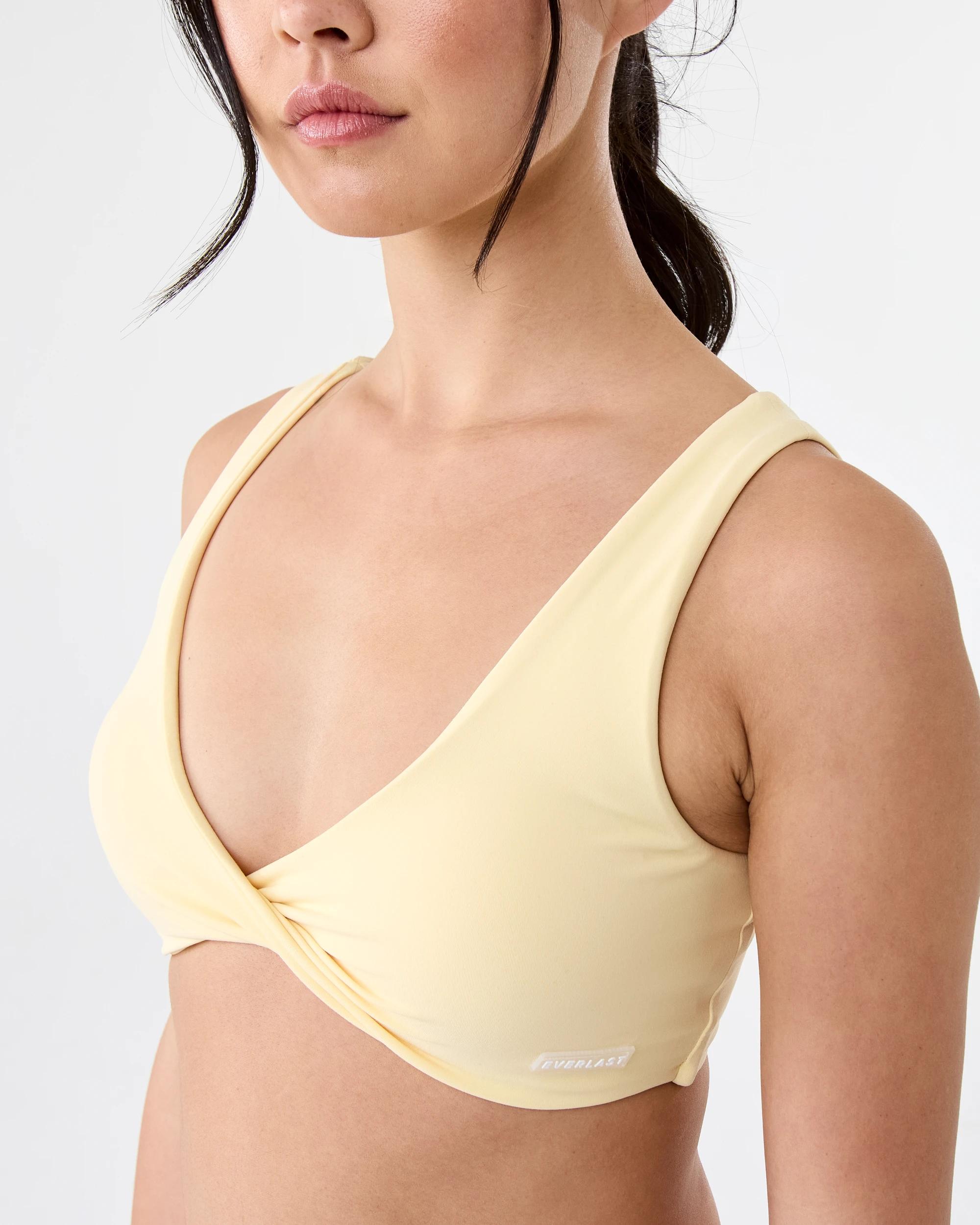 6 Everlast Womens Twist Front Crop Top Soft Yelow, 6 of 9