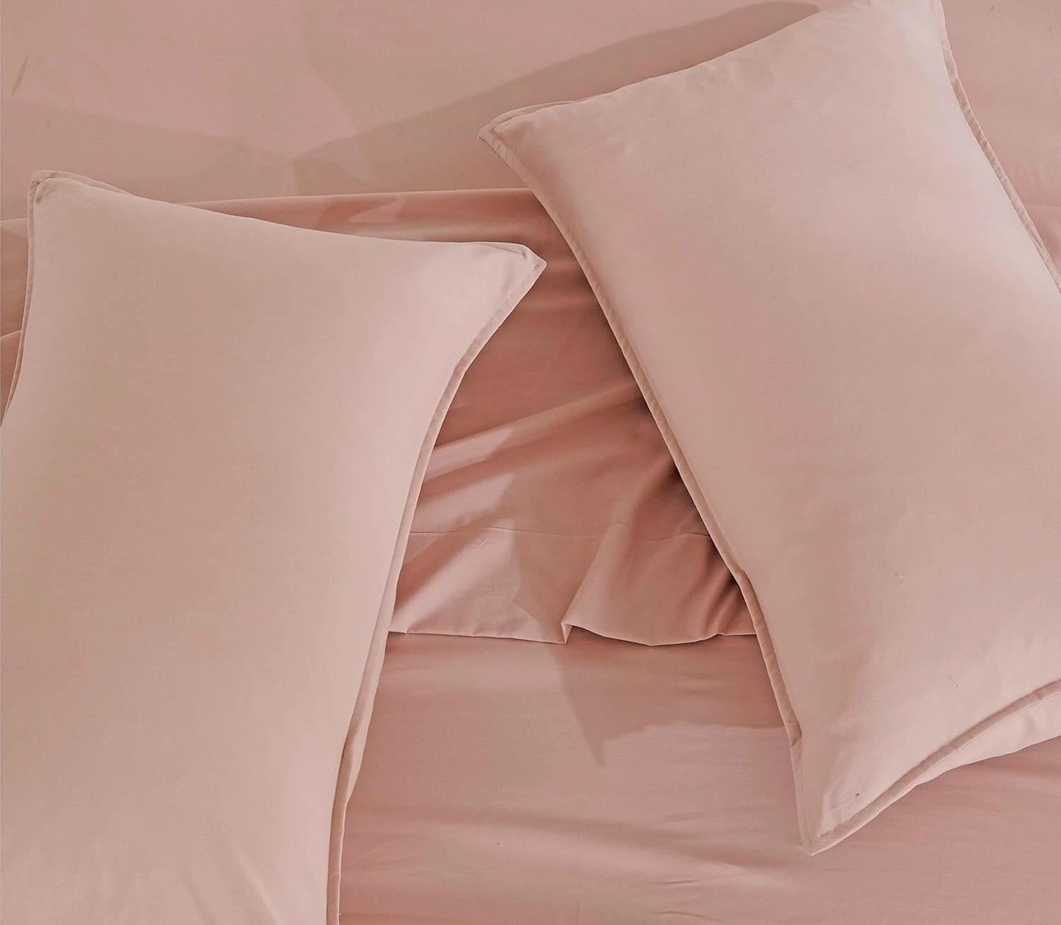 6 CleverPolly 100% Vintage Washed Microfibre Quilt Cover Set - Double Bed - Pink, 6 of 7