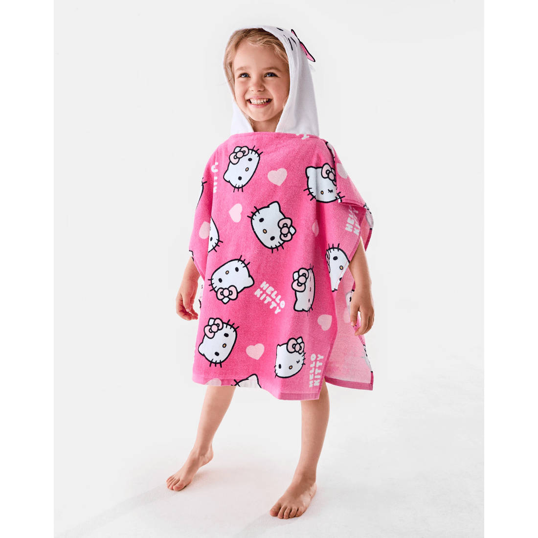 1 Hello Kitty Cotton Hooded Towel, 1 of 8
