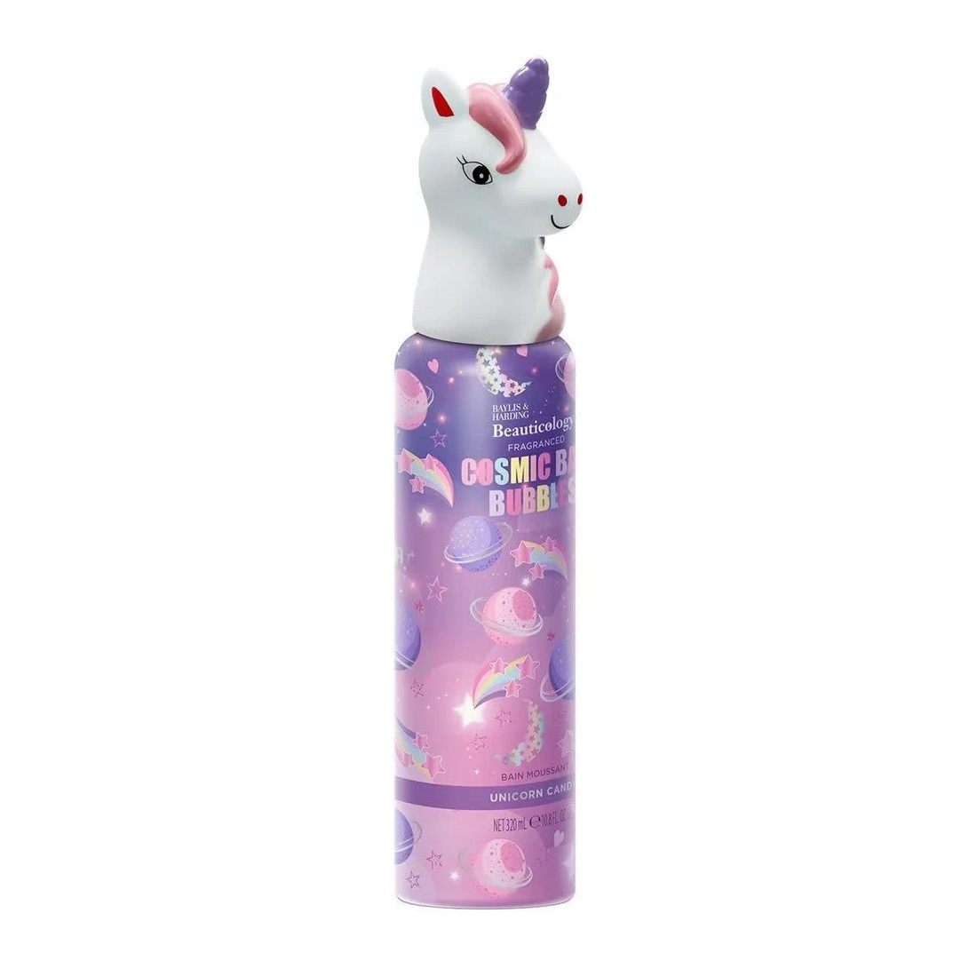 2 Baylis & Harding Beauticology Fragranced Cosmic Bath Bubbles 320ml - Unicorn Candy, 2 of 4