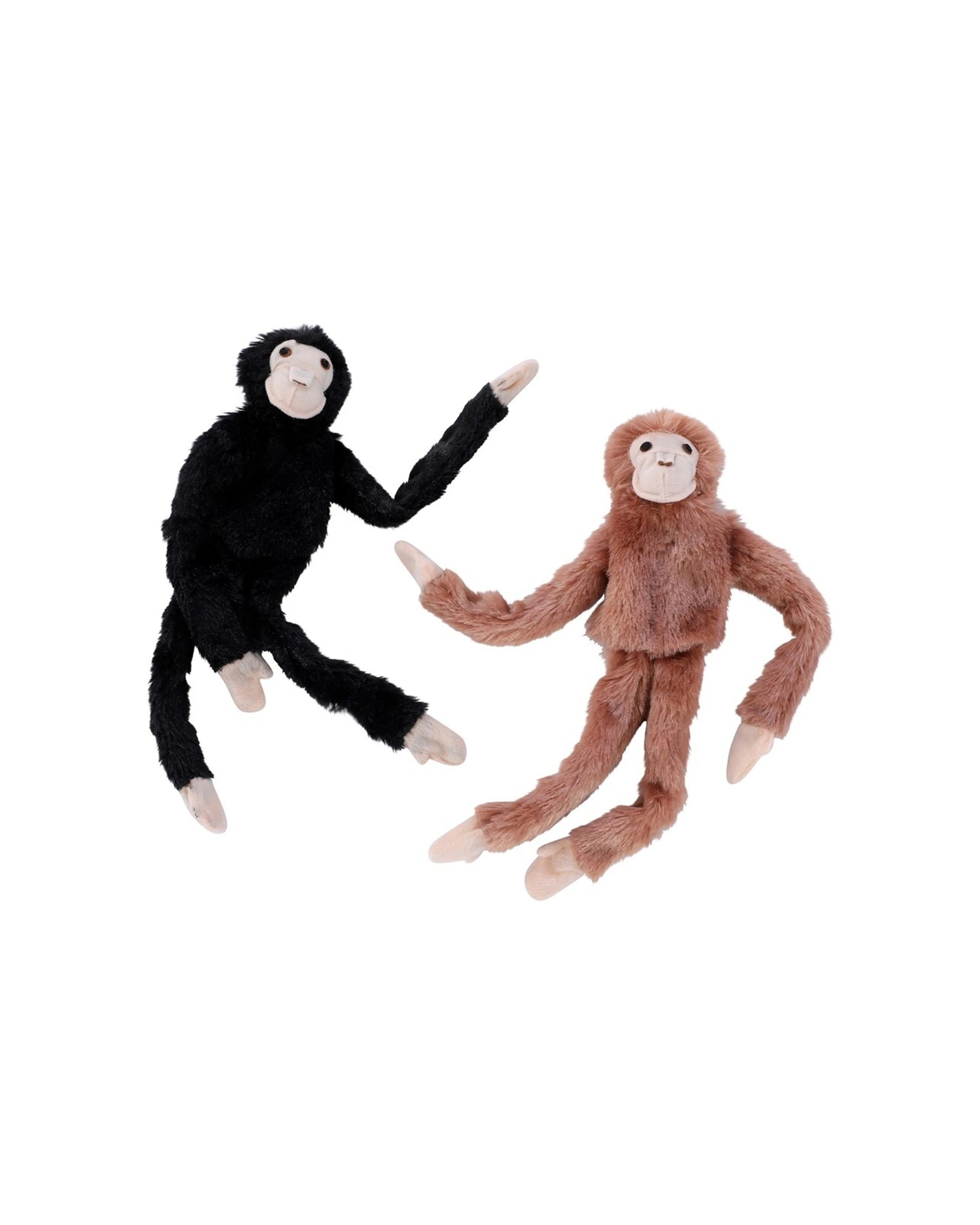 2 Paws And Claws 2PK Orangutan Plush Pet Dog Toy - Multi, 2 of 7