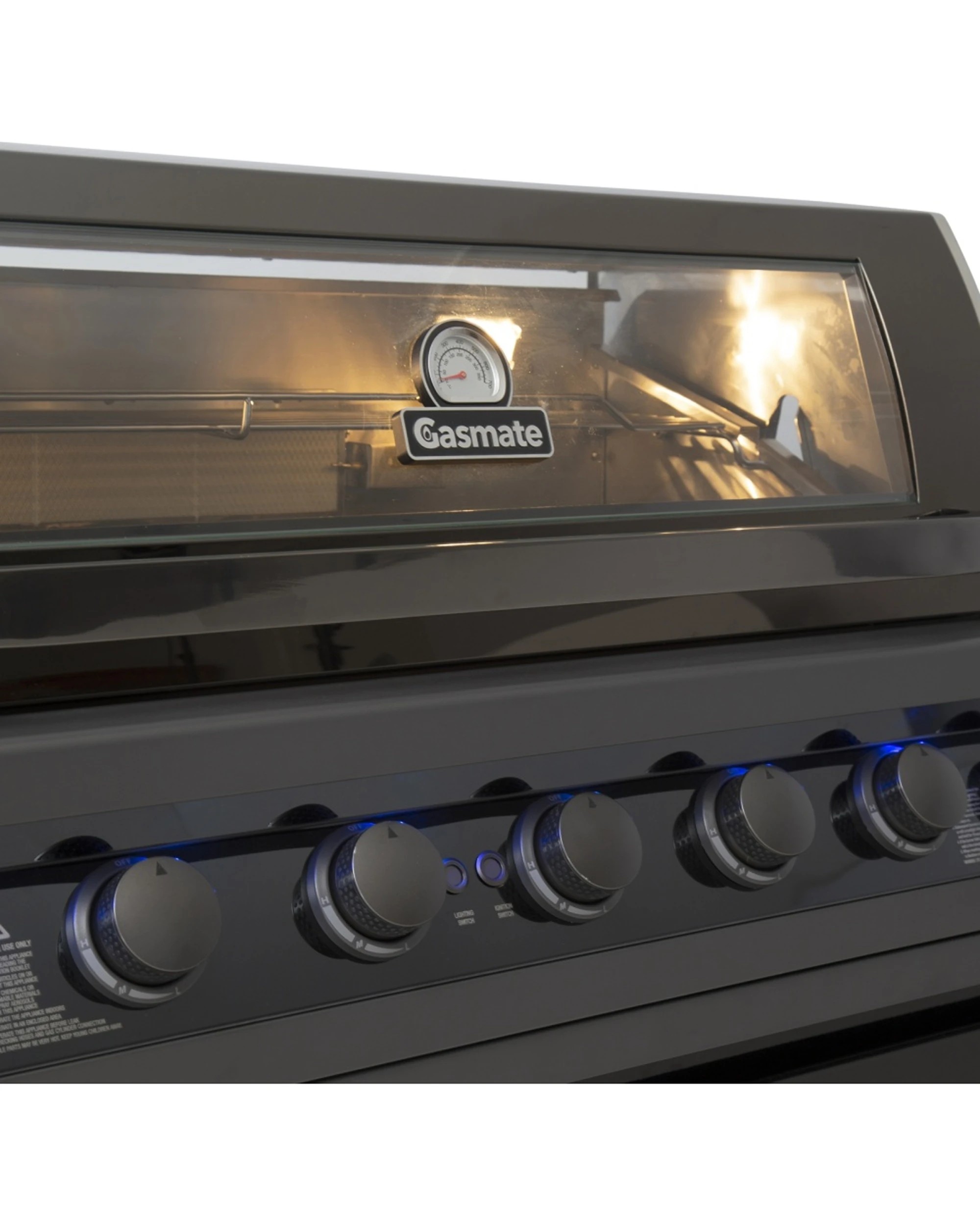 2 Gasmate Galaxy Gen 2 6 Burner Built-In BBQ Propane With Side Burners - Black, 2 of 9