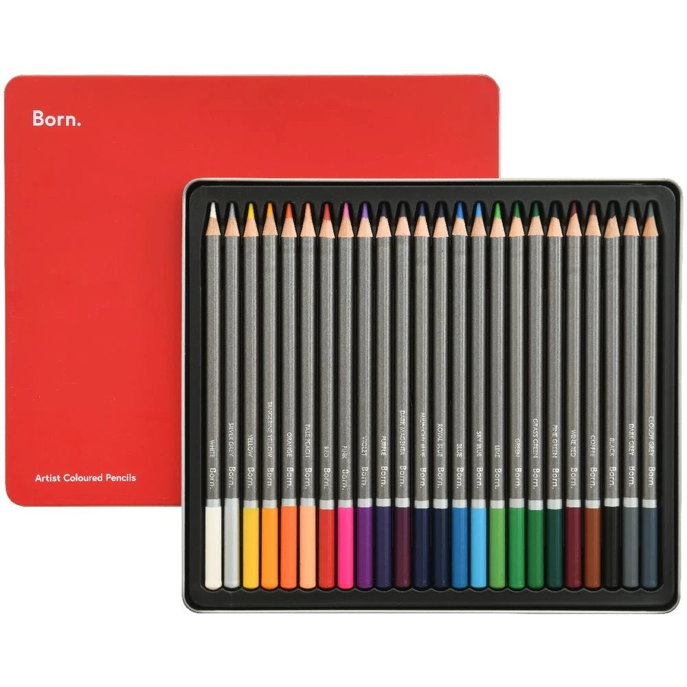 6 Born Coloured Pencils 24 Pack, 6 of 10