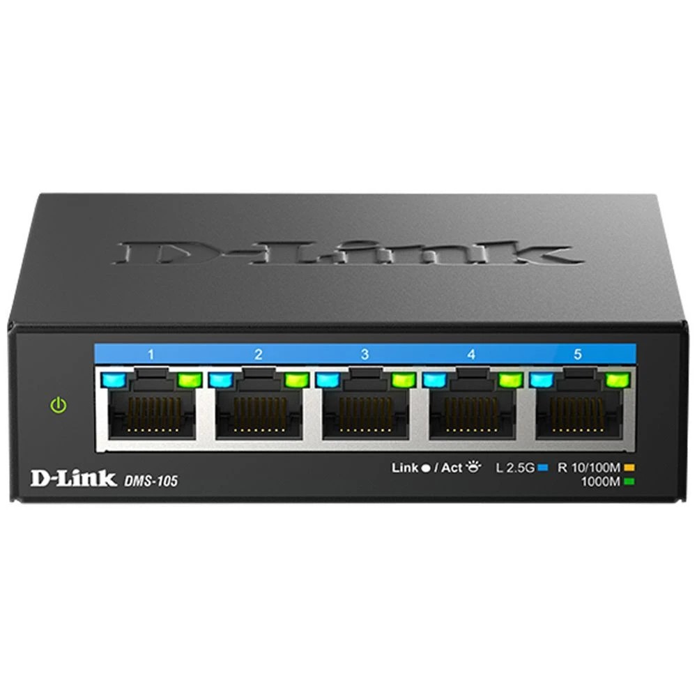 1 D-Link 5-Port Desktop Switch DMS-105, 1 of 4