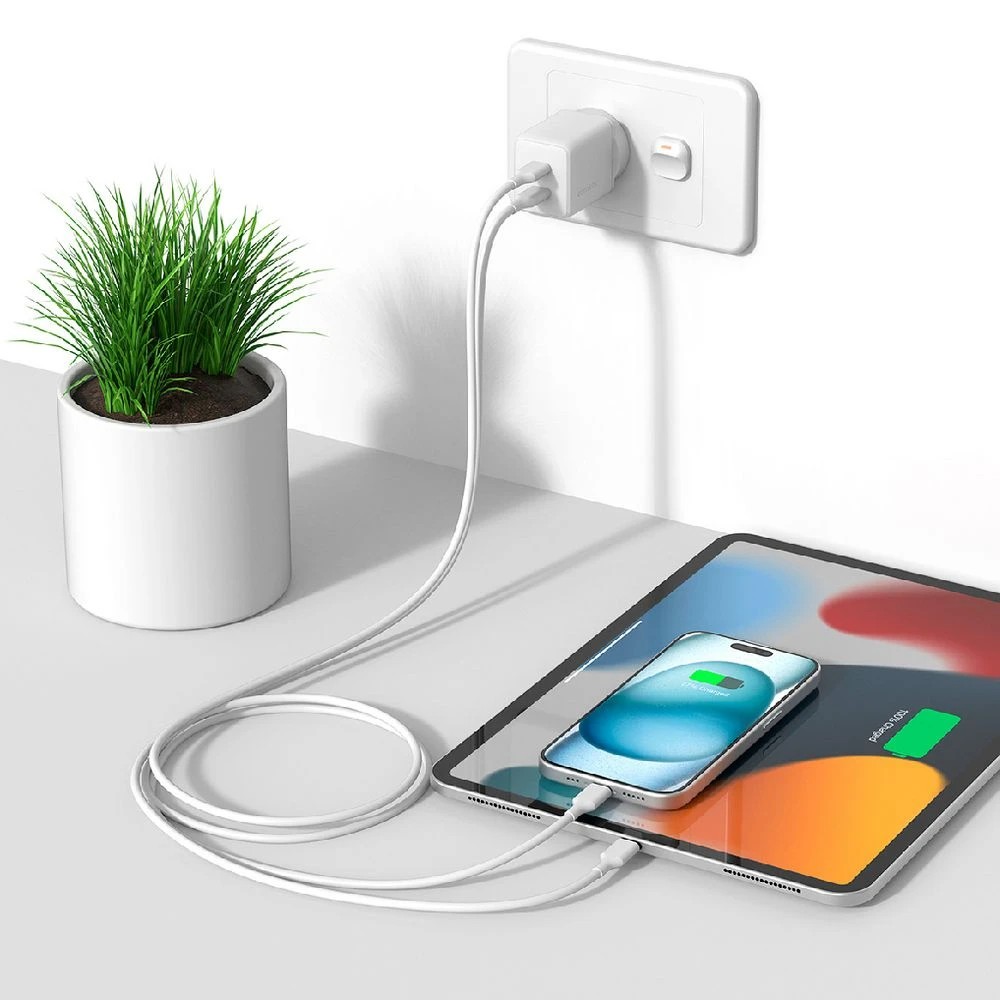 5 Comsol 35W Dual USB-C Wall Charger White, 5 of 5