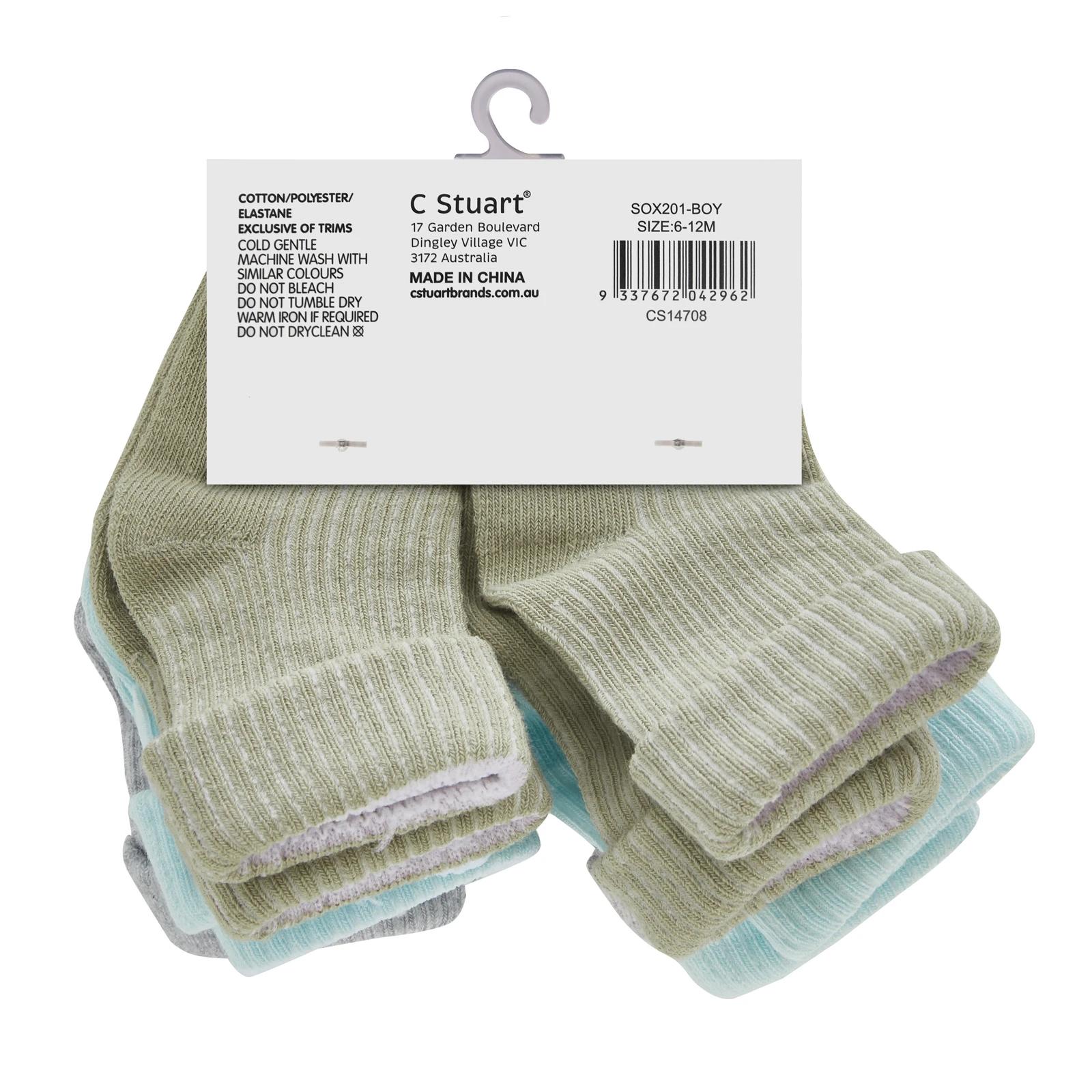 3 Big Softies 8-Pack Crew Socks Boy 6-12M , 3 of 4