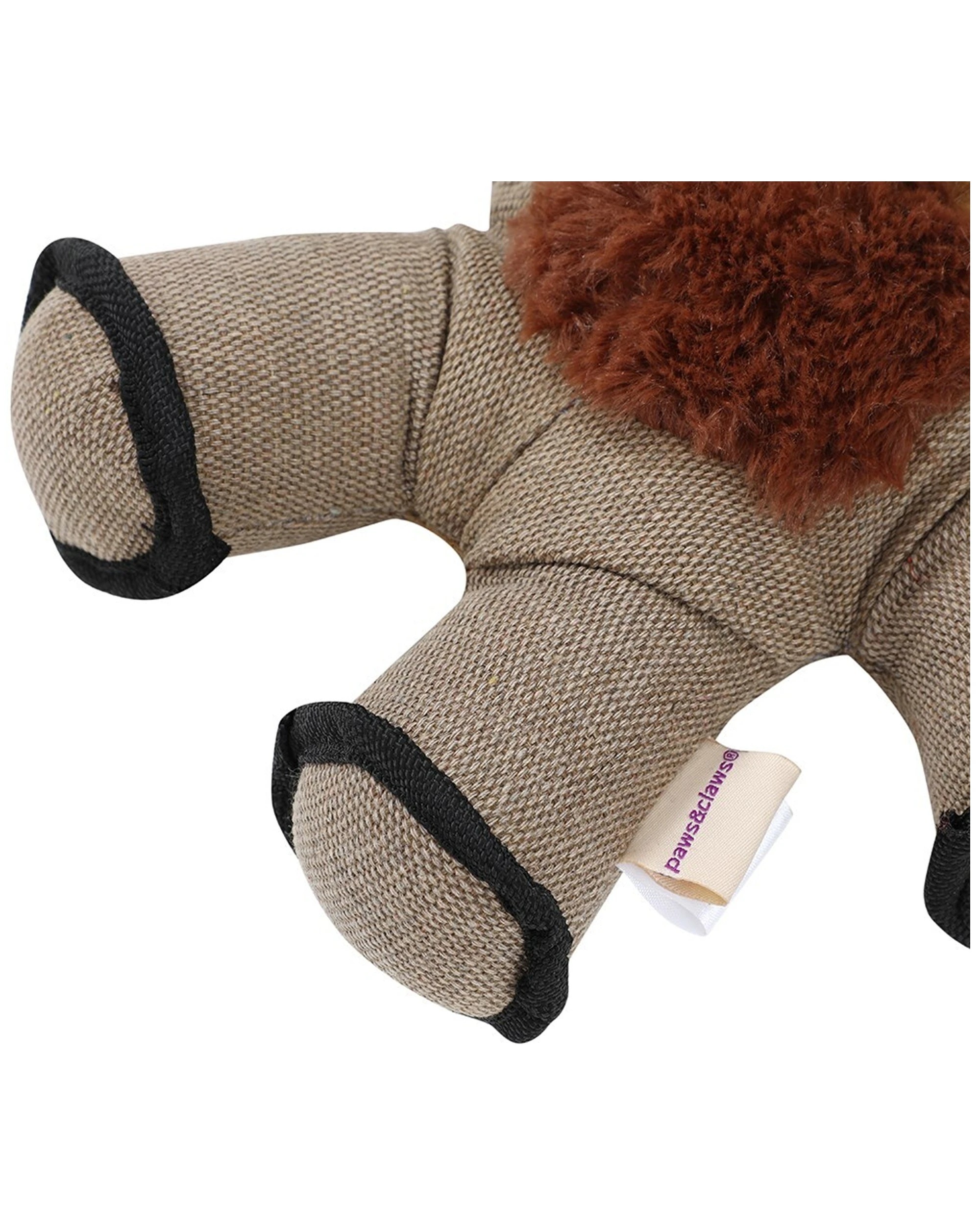 4 Paws And Claws 32cm Super Tuff Buddies Oxford Pet Interactive Toy Lion Squeaker
 - Brown, 4 of 4