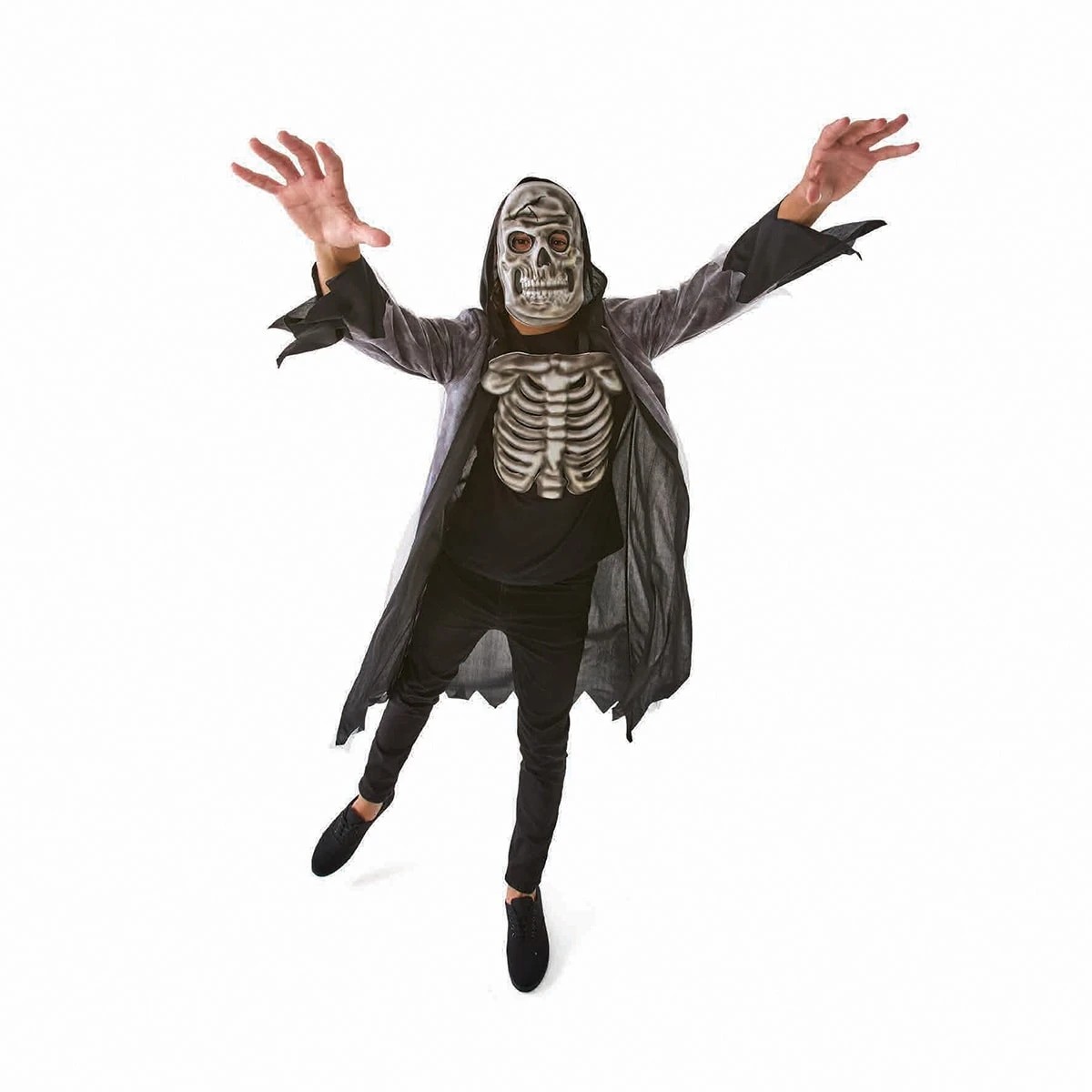 1 3 Piece Skull Reaper Costume - Ages 12+, 1 of 6