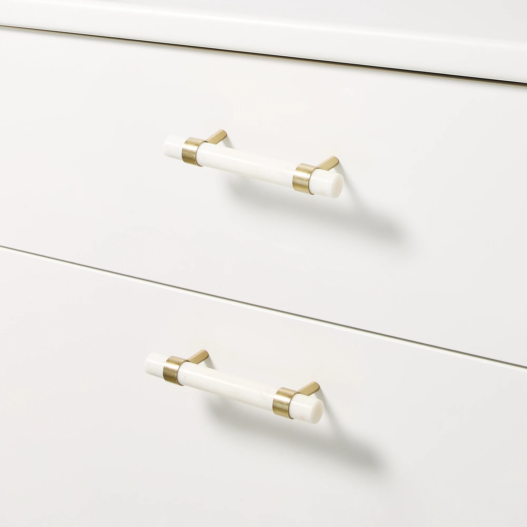 1 2 Pack Large Marble and Gold Look Handles, 1 of 9