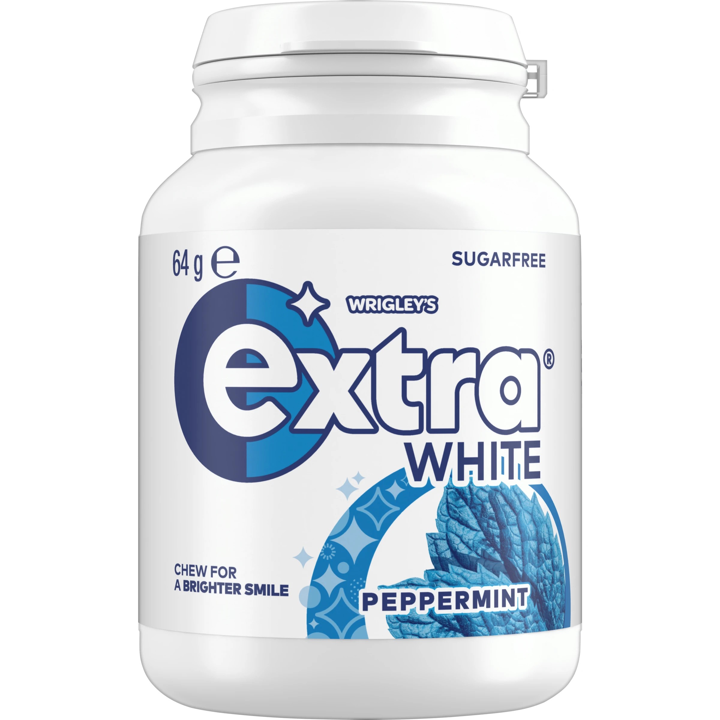 1 Wrigley's Extra White Peppermint Sugar Free Bottle 64g, 1 of 5