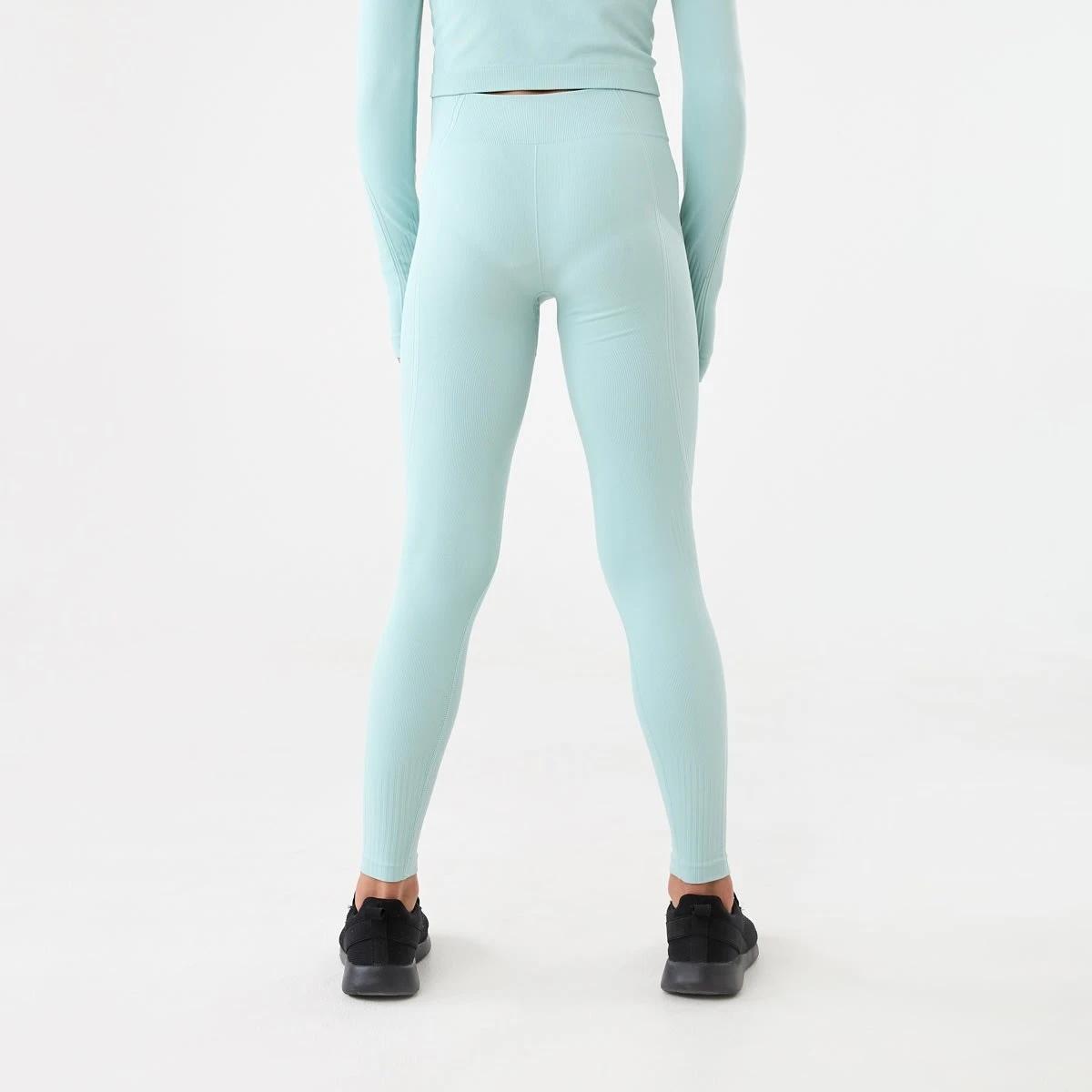 2 Active Kids Seamfree Leggings Aqua Grn, 2 of 7