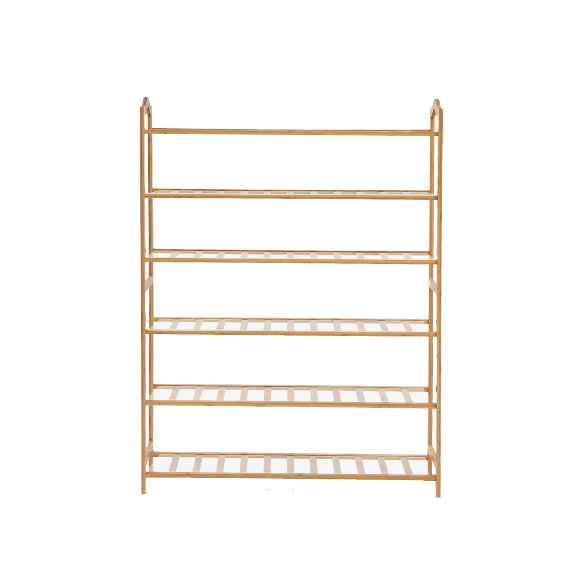 Levede Bamboo Shoe Rack Organiser 5 Tier Wide Stand For Entryway ...