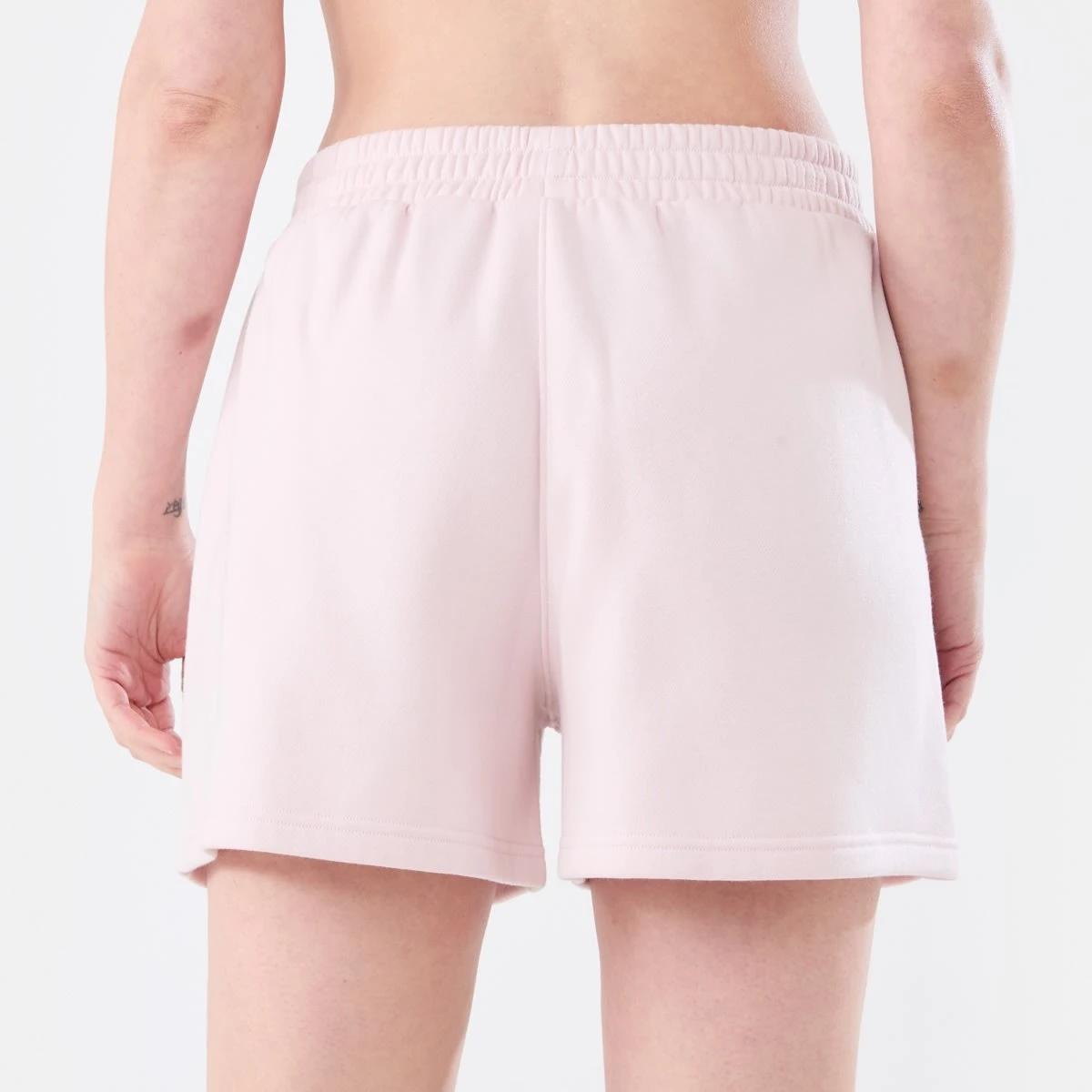 3 Active Womens Front Seam Fleece Shorts AURA PINK, 3 of 5