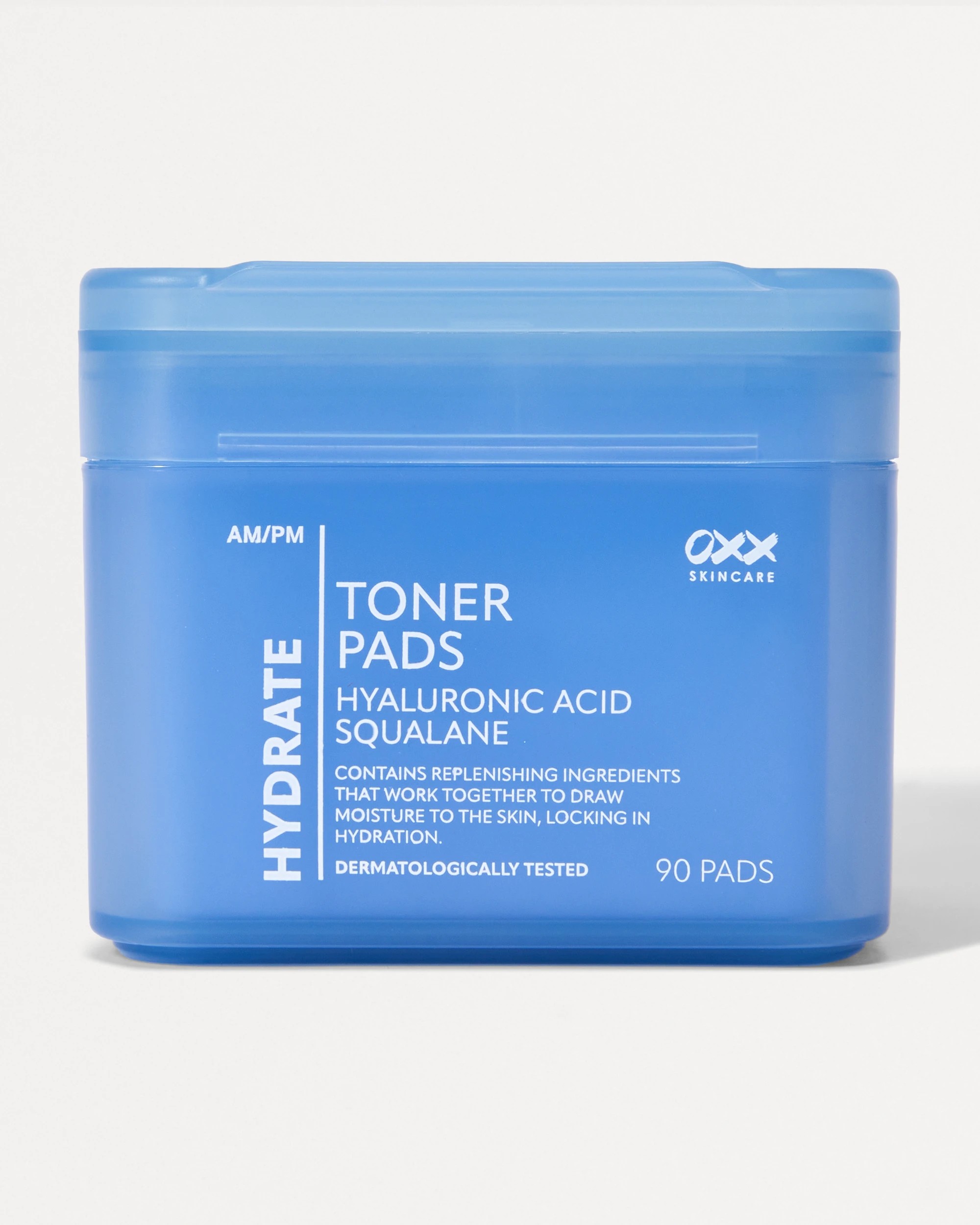 1 OXX Skincare 90 Pack AM/PM Hydrate Toner Pads - Hyaluronic Acid and Squalane, 1 of 5