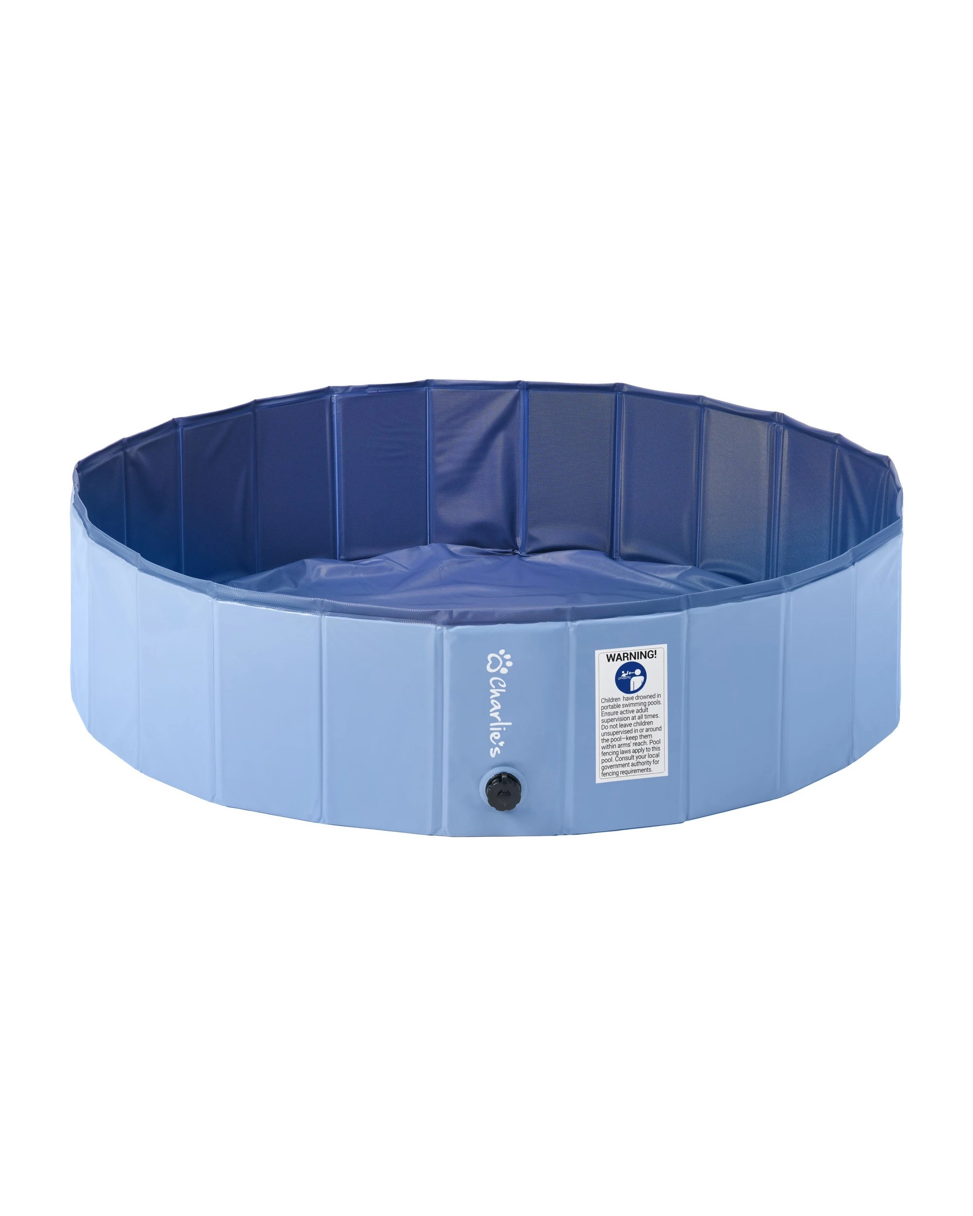 2 Charlie's Splash Society Portable Foldable Dog Pool 120x30cm Large - Blue, 2 of 10