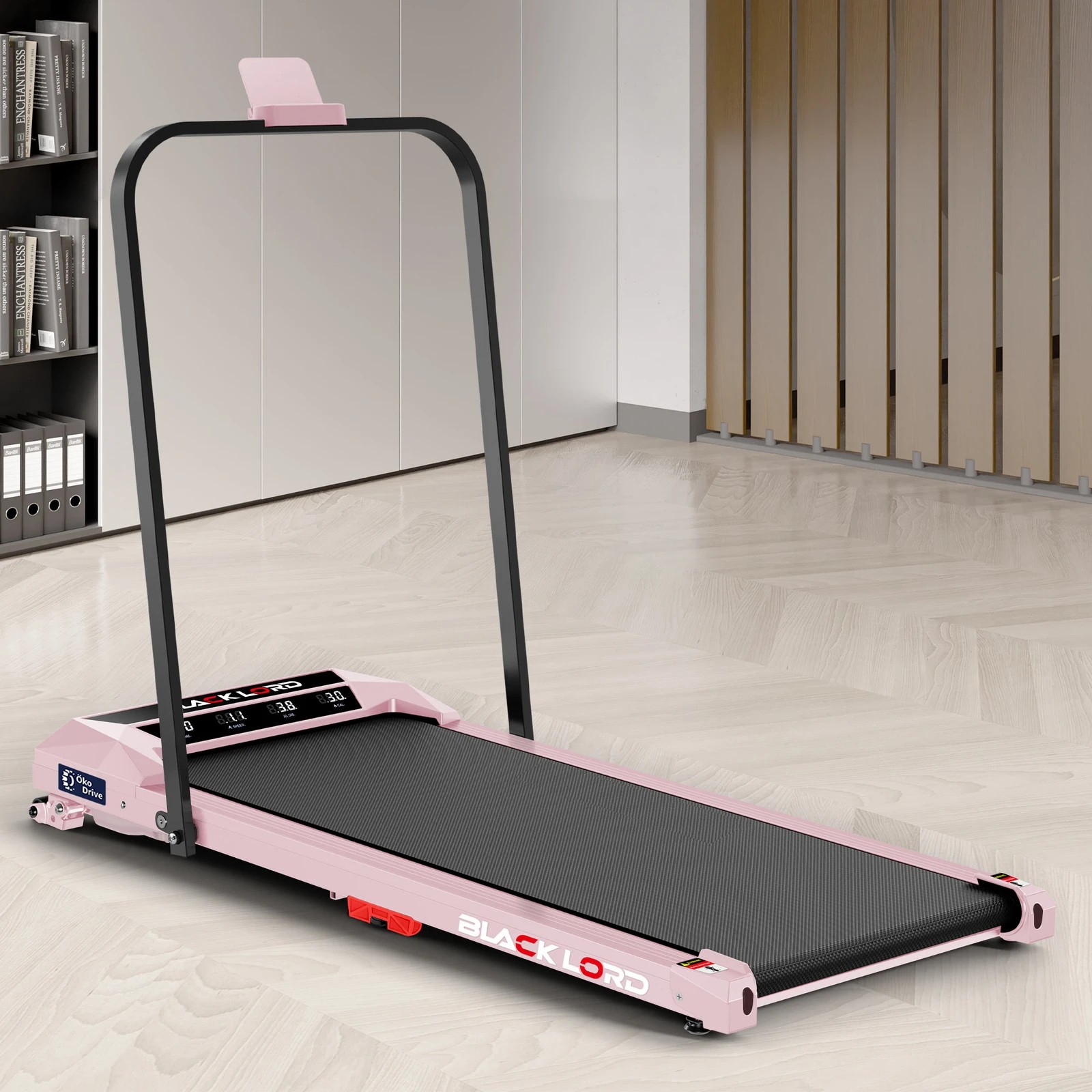 2 Black Lord Treadmill Electric Walking Pad Under Desk Home Incline Foldable - Pink, 2 of 10