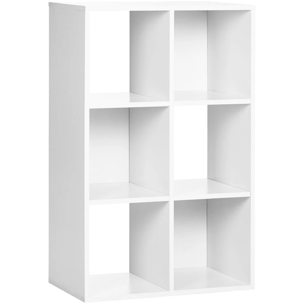 1 6 Cube Bookcase White Kids Storage & Furniture, 1 of 4