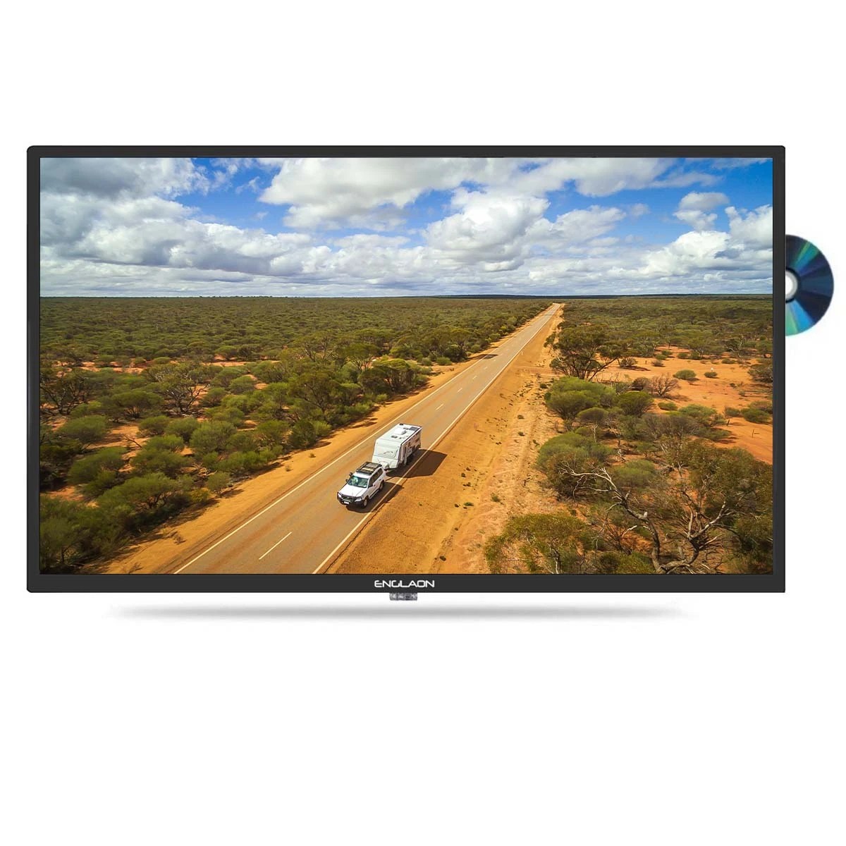 4 ENGLAON 24″ HD LED 12V TV with Built-in DVD player - Black, 4 of 10