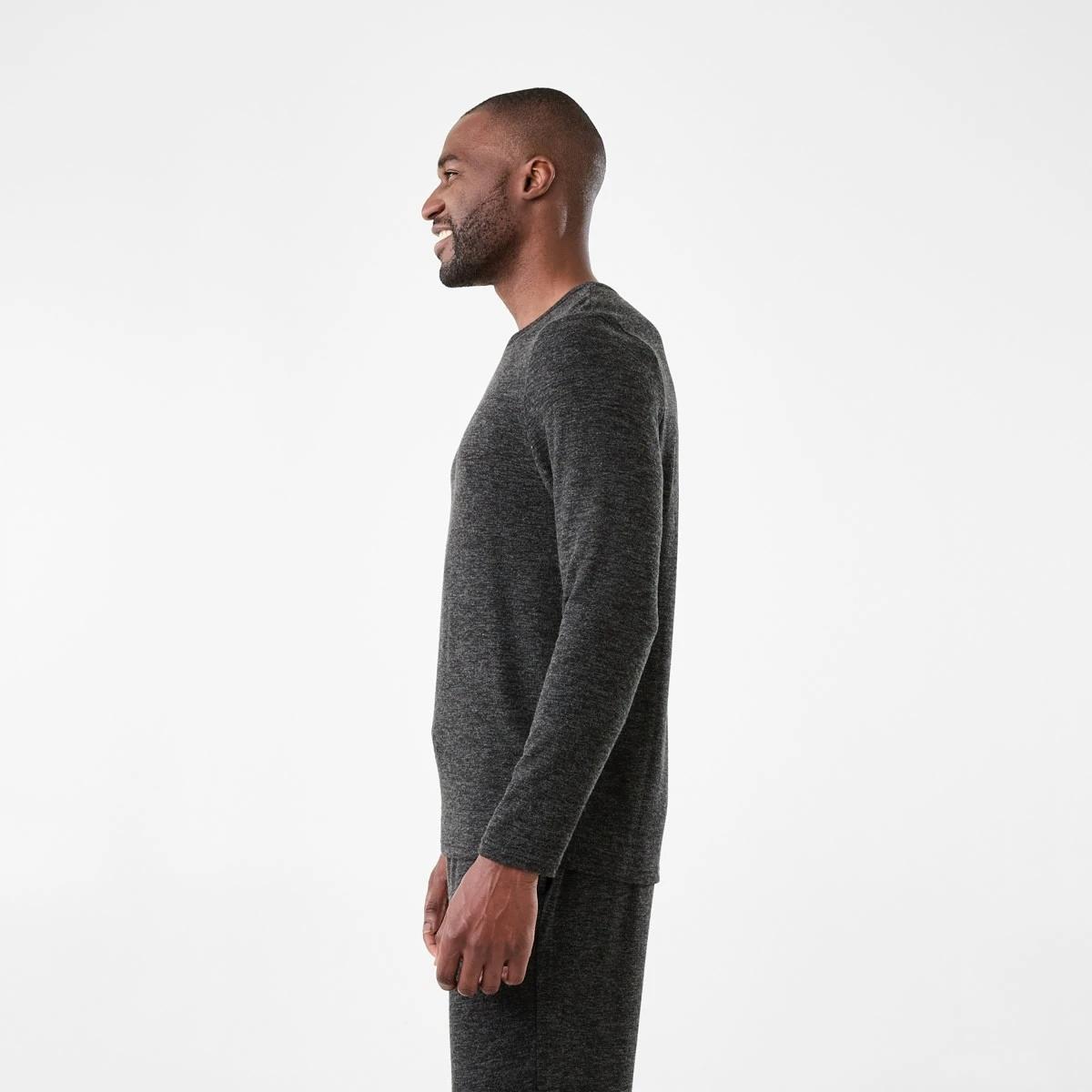 2 Long Sleeve Brushed Knit Top Blkmarle, 2 of 6