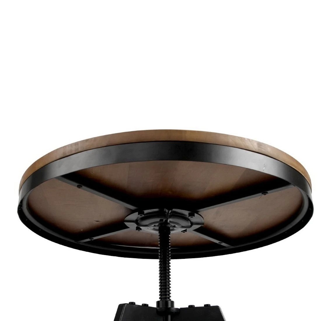 7 Artiss Bar Table 67-86CM Height Round
 - brown, 7 of 8