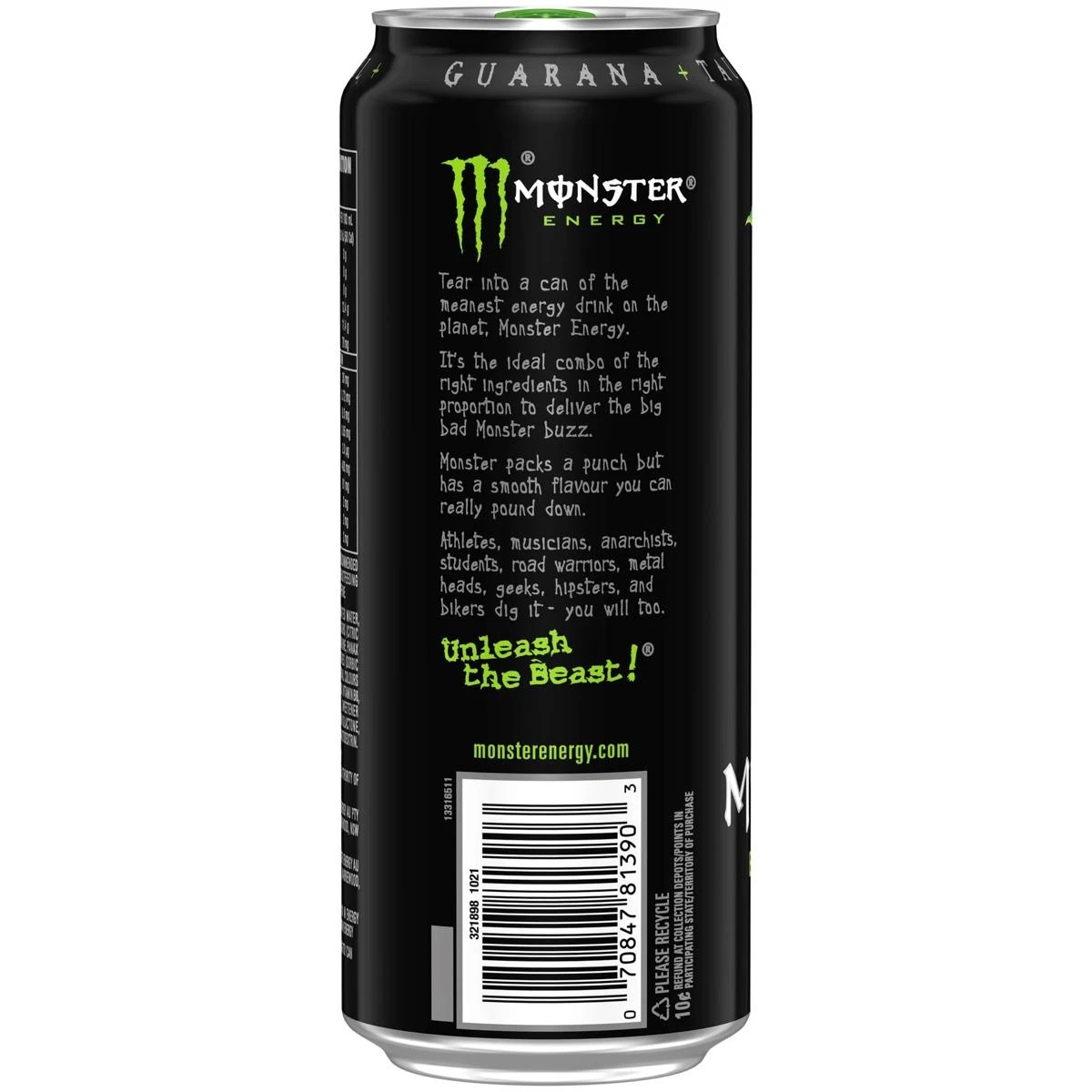 4 Monster Energy Drink Original 500ml, 4 of 6