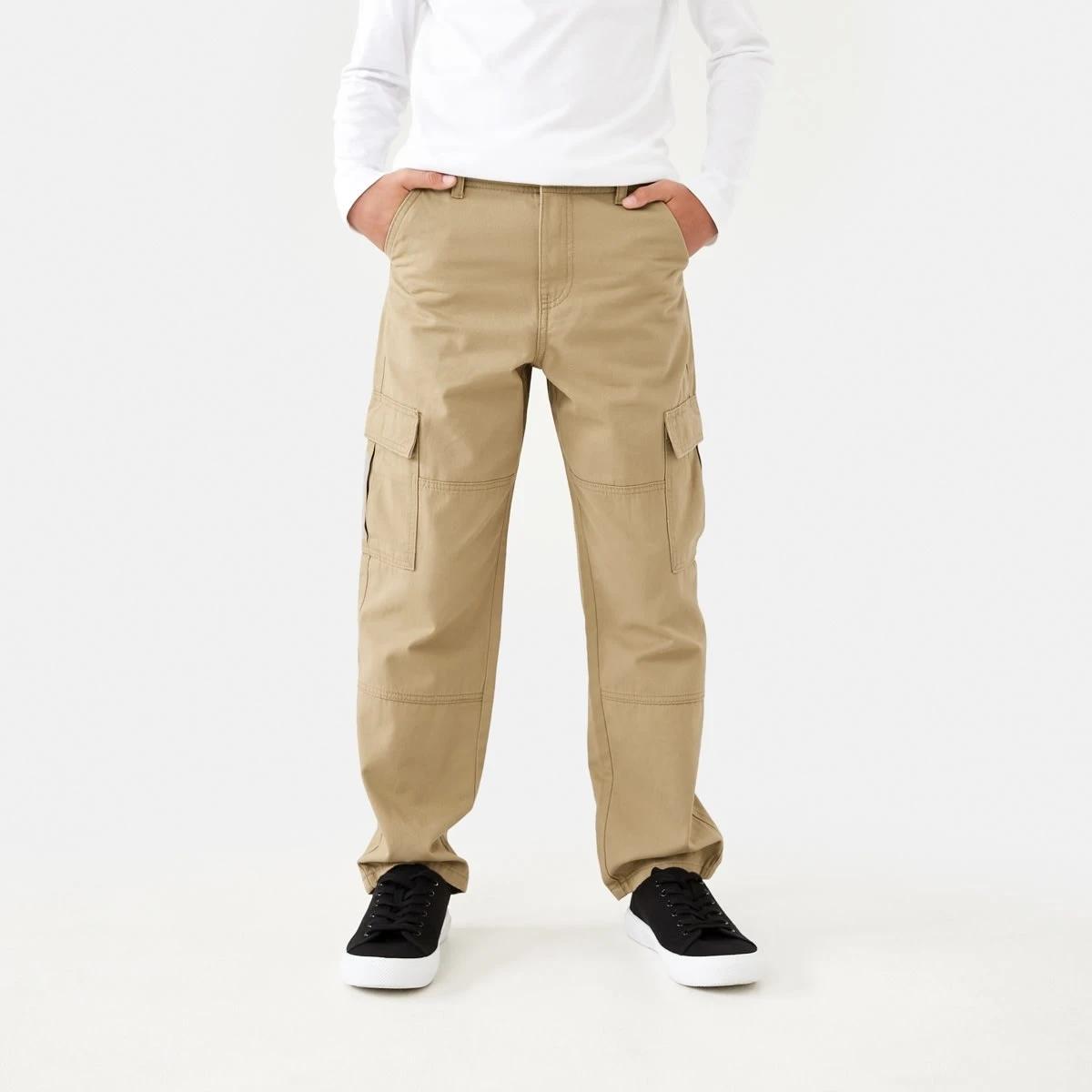 1 Fixed Waist Cargo Pants Corn Beige, 1 of 9