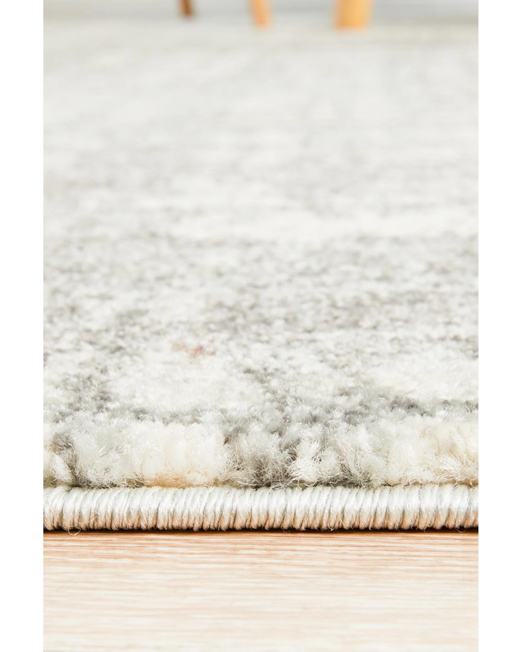 7 Rug Culture Mirage Ashley Abstract Silver Grey Rug, 160 x 230 cm, 10mm Pile, Polypropylene - Silver, 7 of 9