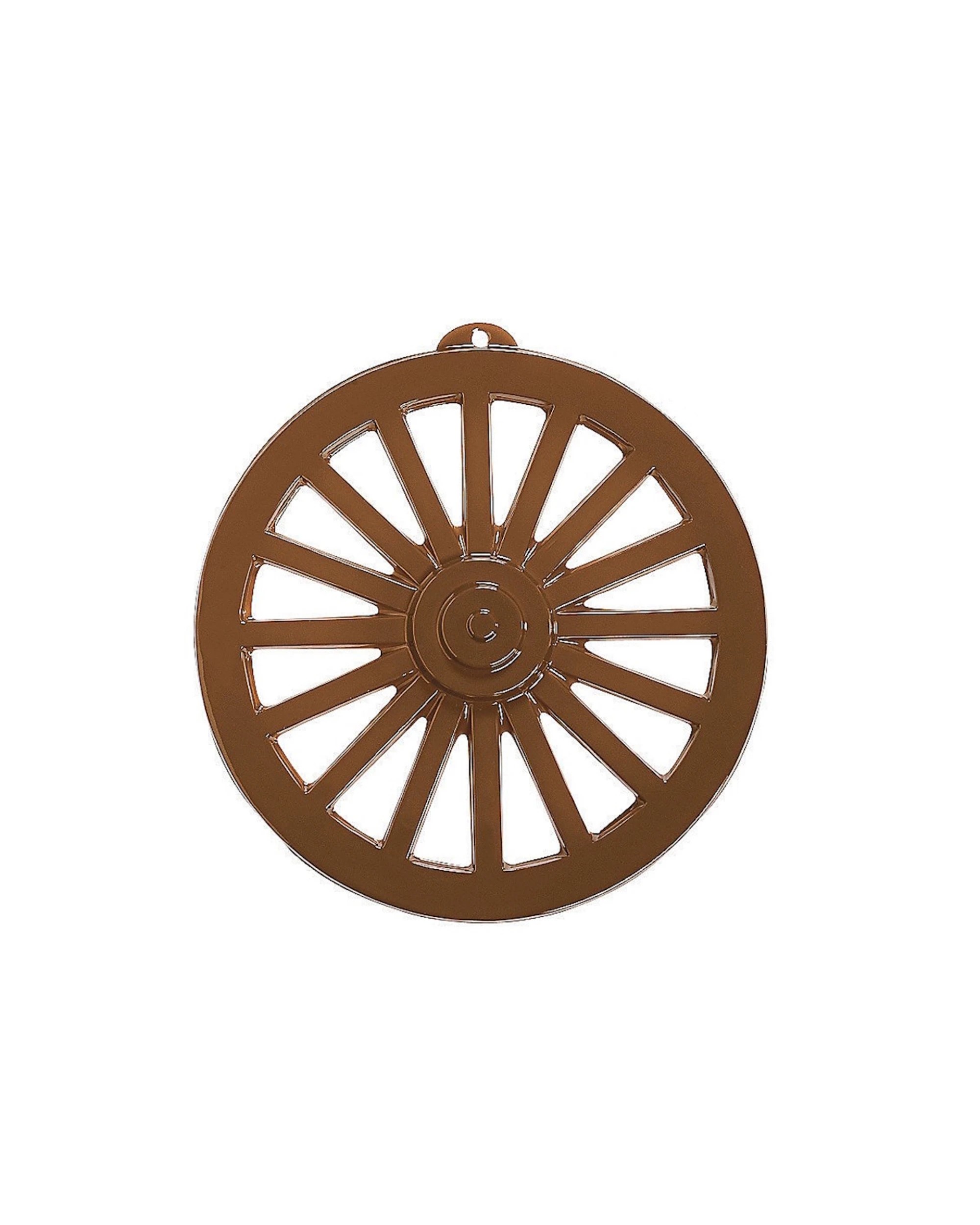 1 Partyrama Western Wagon Wheel Plastic Wall Decoration, 1 of 2