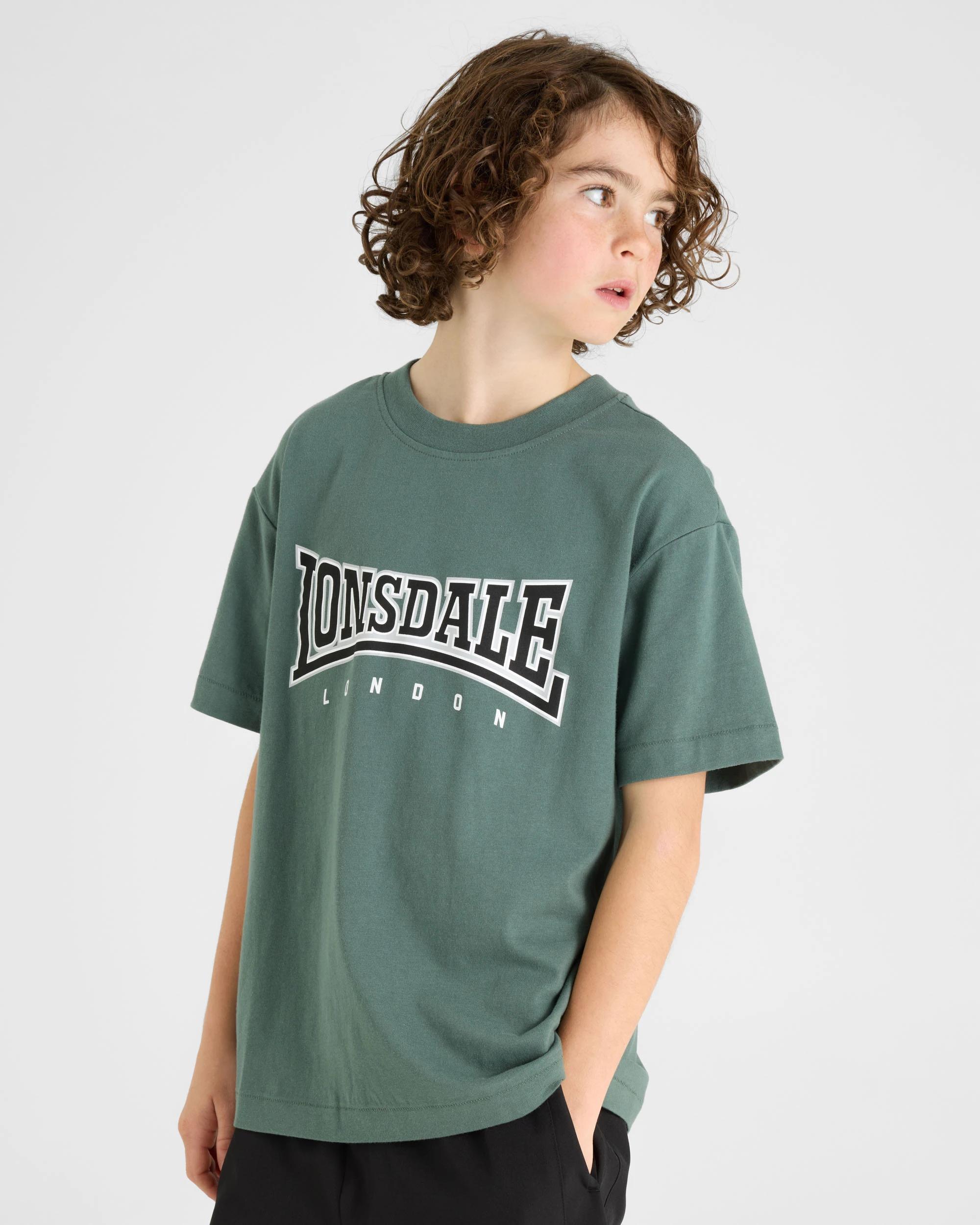 4 Lonsdale London Cotton T-Shirt GREEN, 4 of 5