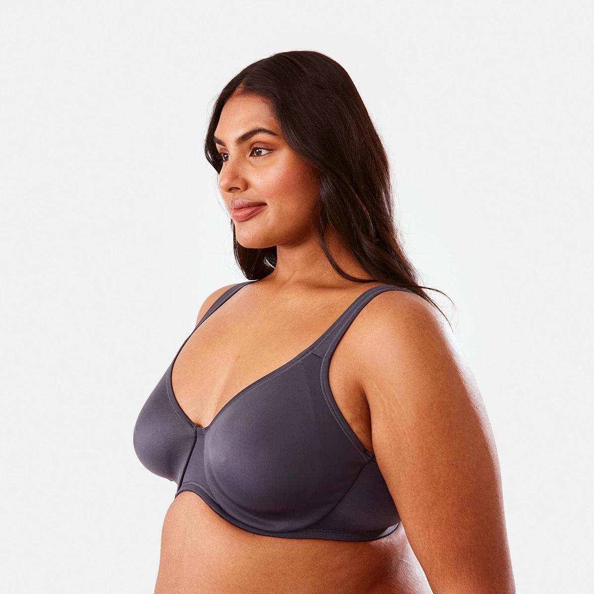 5 2 Pack Full Figure Soft Cup Bra WHITE, WASHED SLATE, 5 of 9
