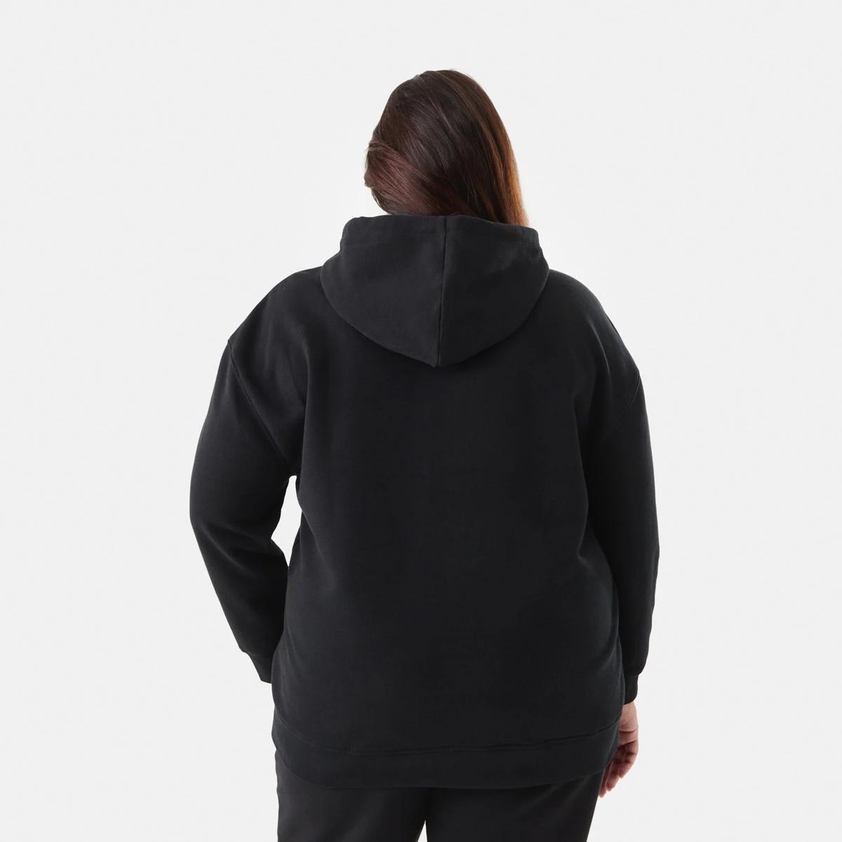 4 Curve Long Sleeve Zip Through Hoodie Black, 4 of 8