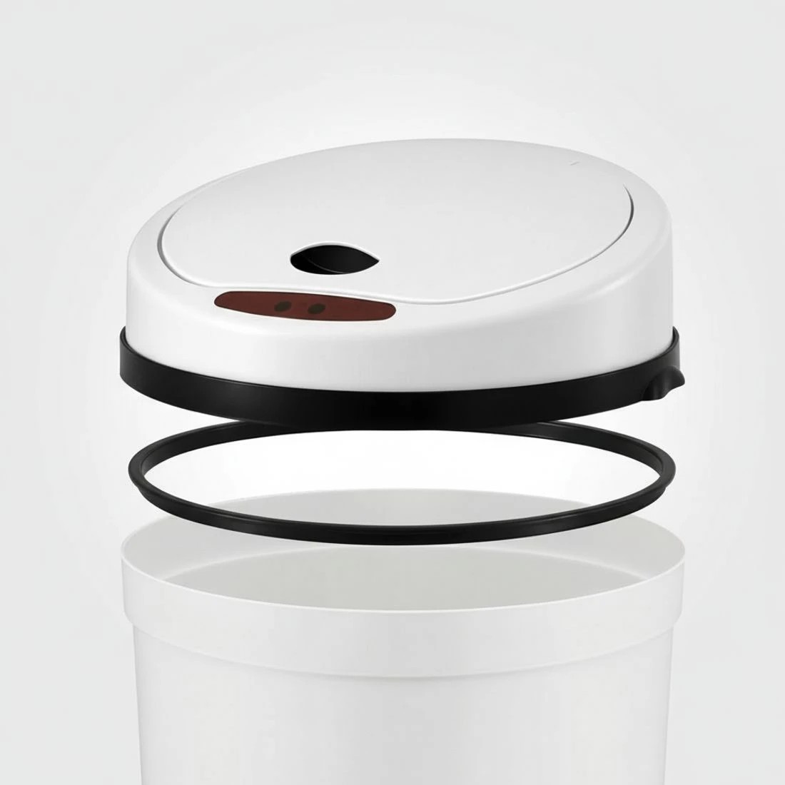 5 Devanti Sensor Bin Motion Rubbish Bins Kitchen Automatic Trash Can 9L - White, 5 of 6