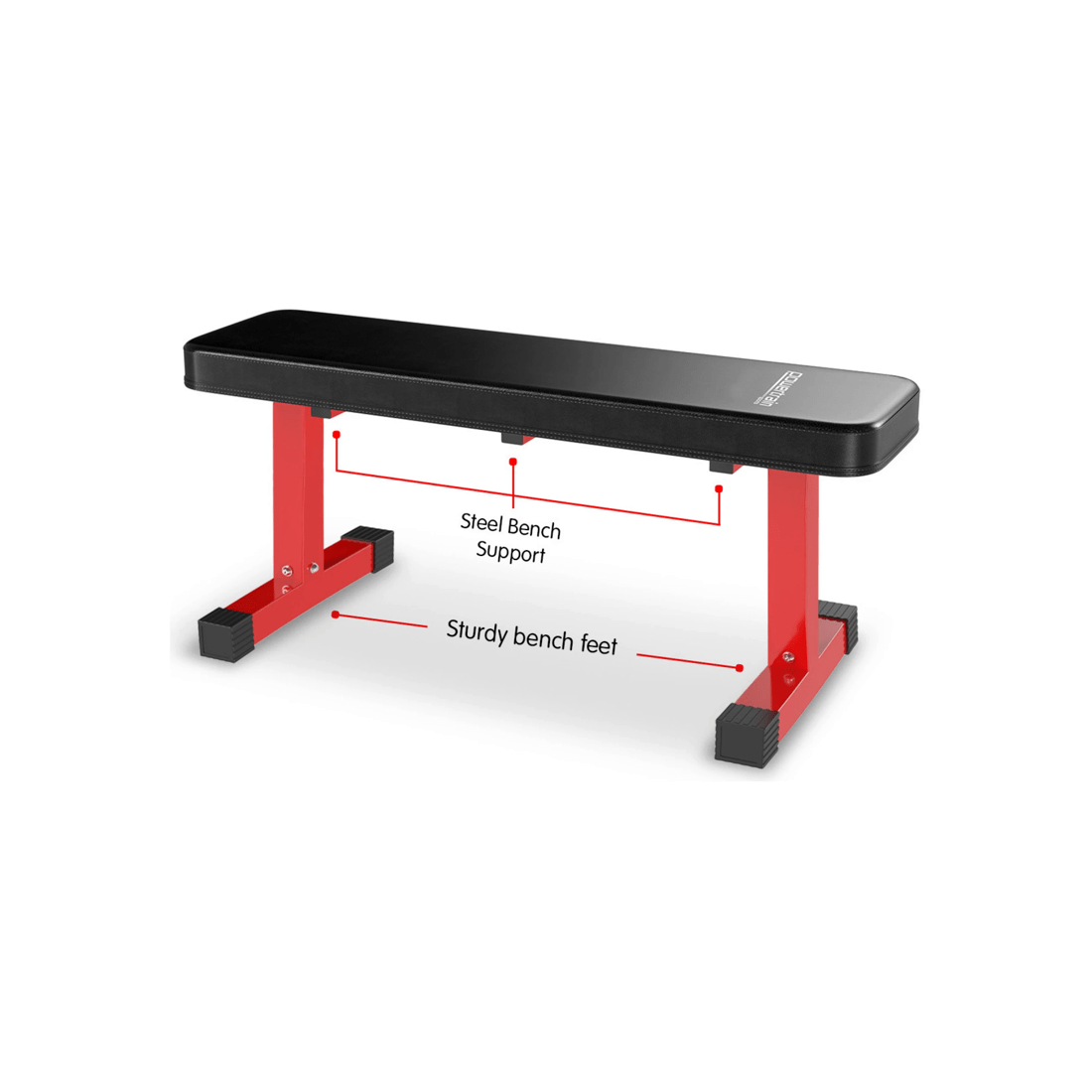 9 Powertrain Home Gym Flat Exercise Bench Press Fitness Equipment, 9 of 10