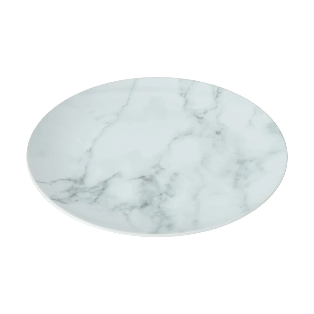 1 Marble Look Dinner Plate, 1 of 5