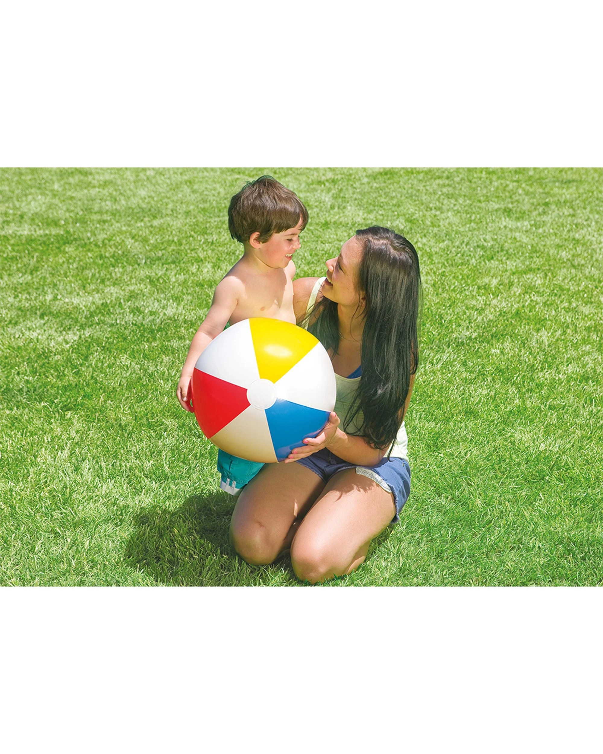 3 Intex Inflatable Glossy Vinyl Panel Ball Swim Toy - Multi, 3 of 4