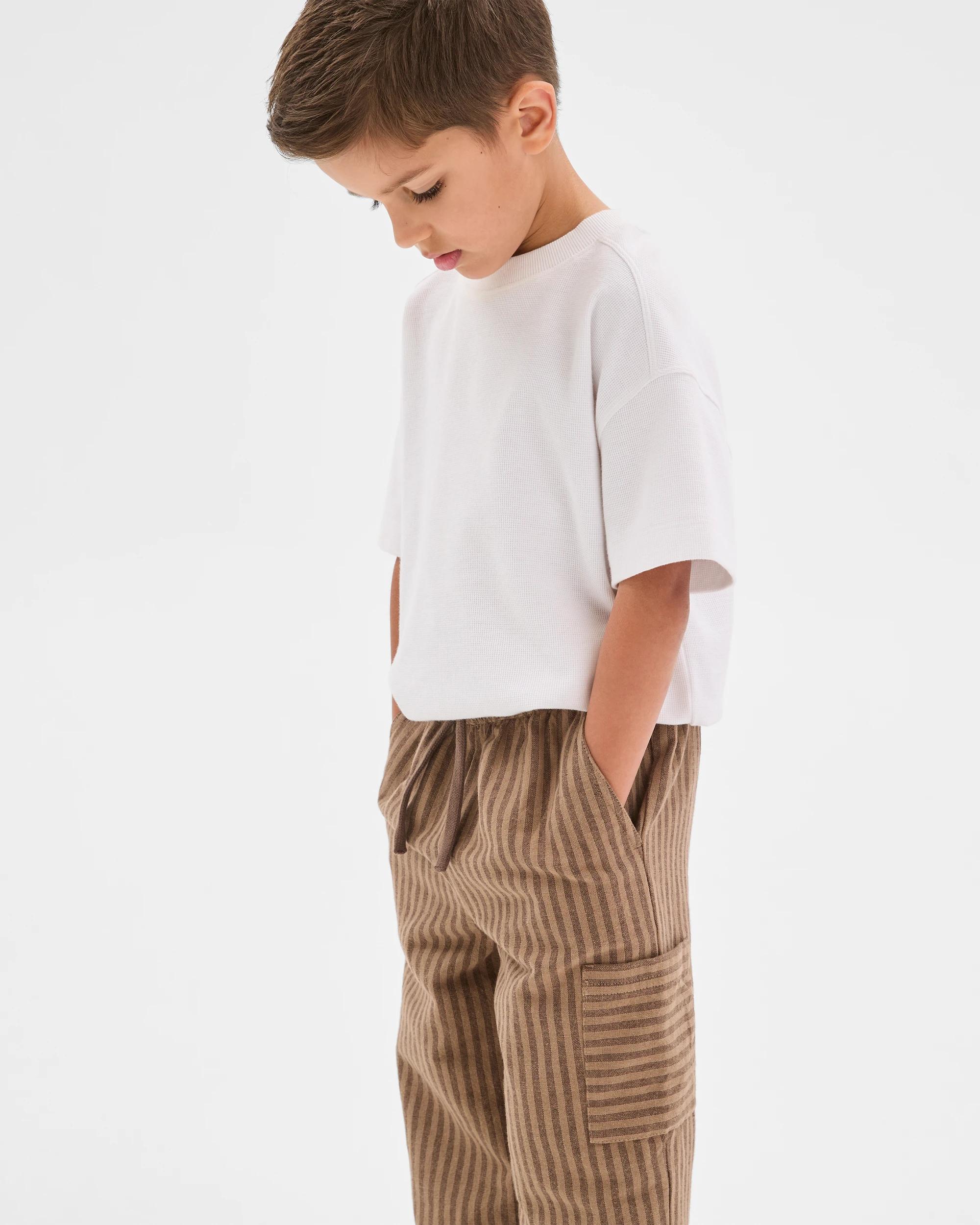 2 Target Kids Lightweight Woven Pull-On Pants HOT FUDGE, 2 of 6
