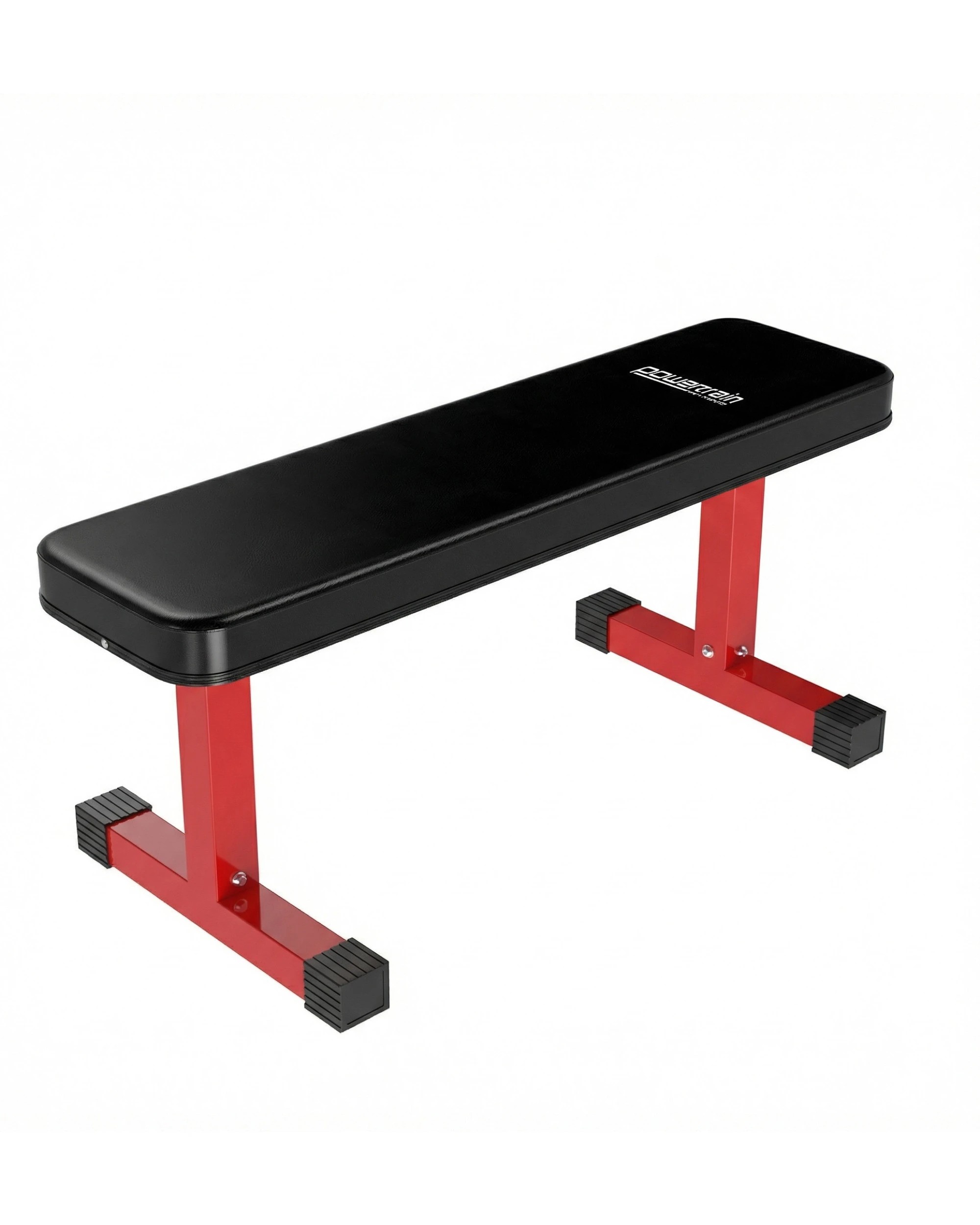 2 Powertrain 80KG Adjustable Dumbbell Set and Stand with Flat Bench - Black, 2 of 10