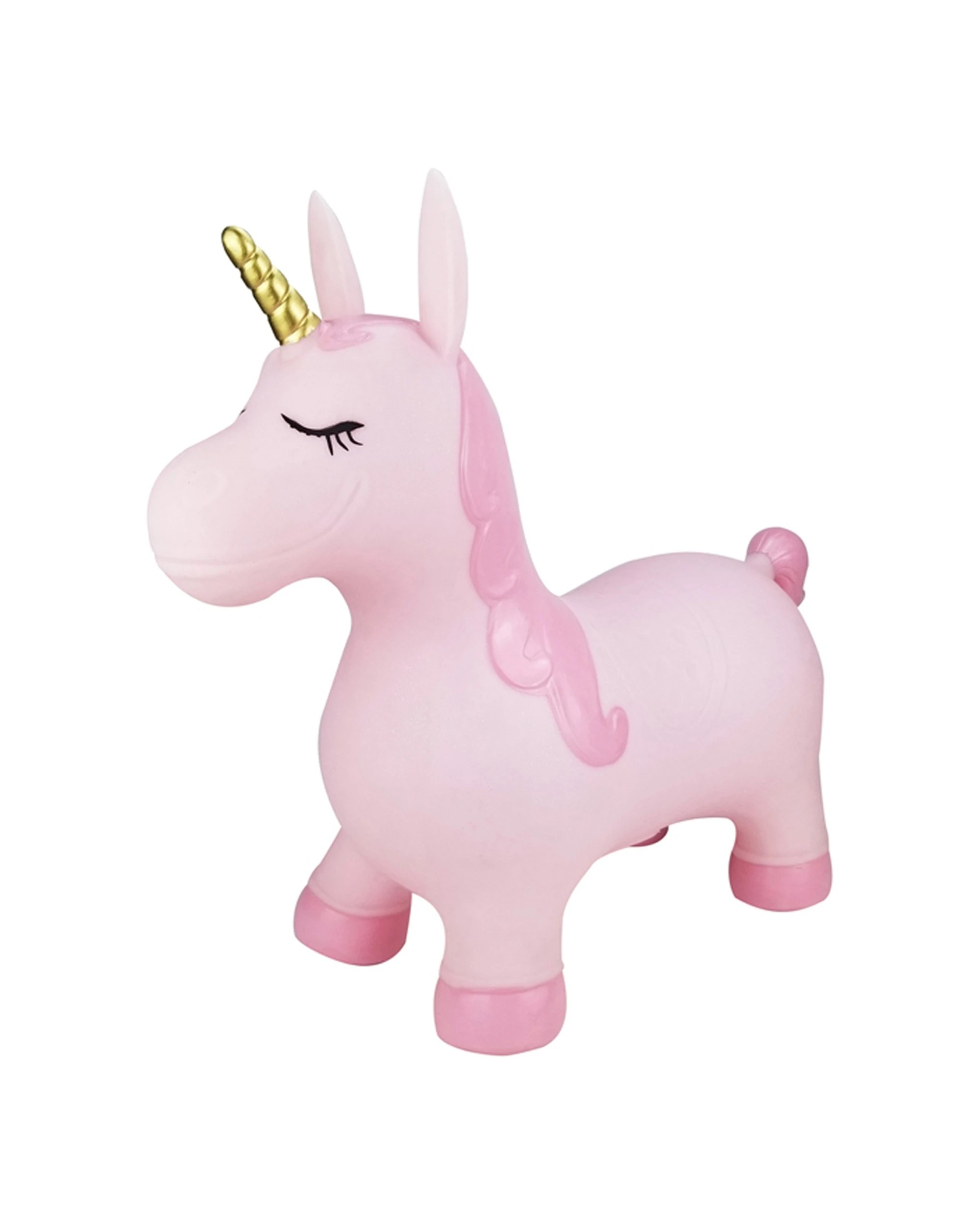 1 Kaper Kidz Bouncy Rider Pink Pearl The Unicorn Ride On Bouncer Toy Kids 12 Months Plus - Pink, 1 of 9