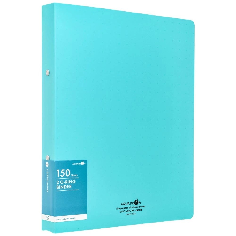 1 Aqua Drops A4 Twist Binder 2-O 18mm Vivid Teal, 1 of 4