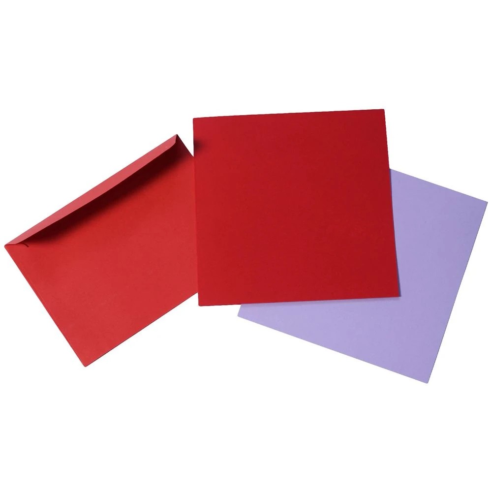 3 Qcut C6 Folding Cards Set Poinsettia Red/Lilac Purple, 3 of 3