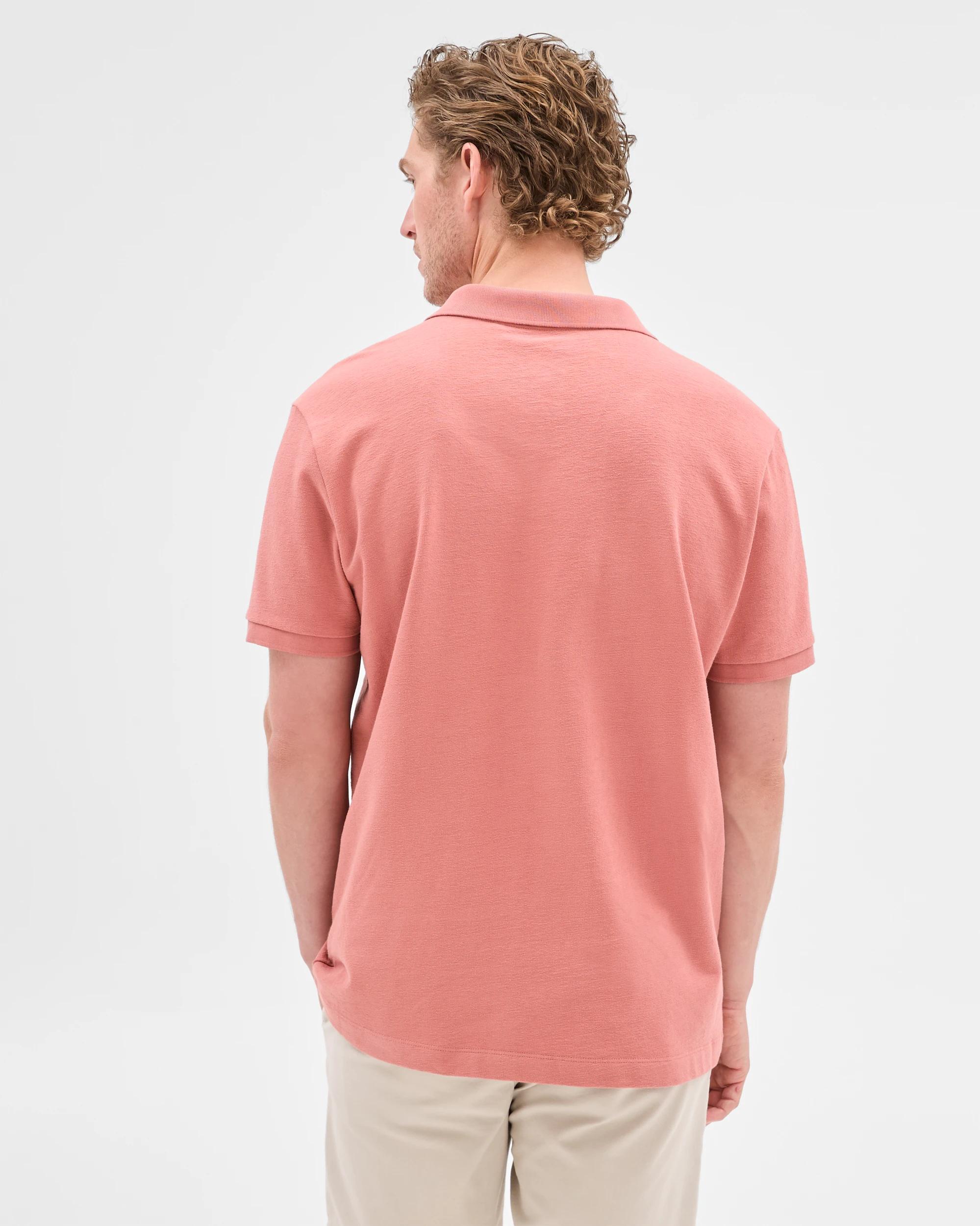 4 Target Australian Cotton Textured Reverse Polo Top BRICK, 4 of 5