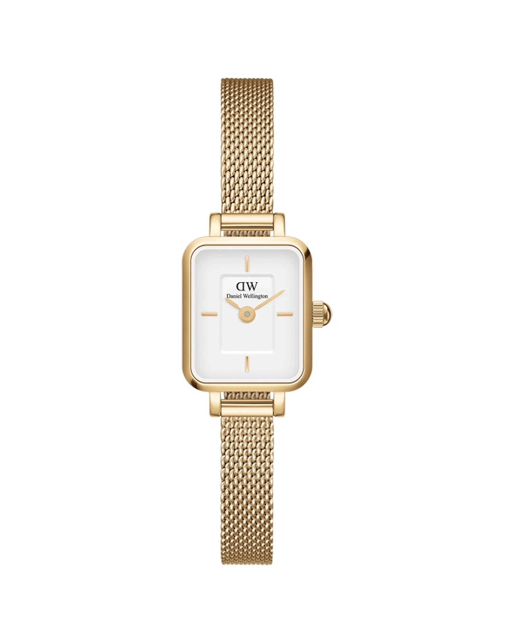 1 Daniel Wellington Quadro Mini 15x18mm Gold Plated Stainless Steel Watch Elegant Minimalist, 1 of 4