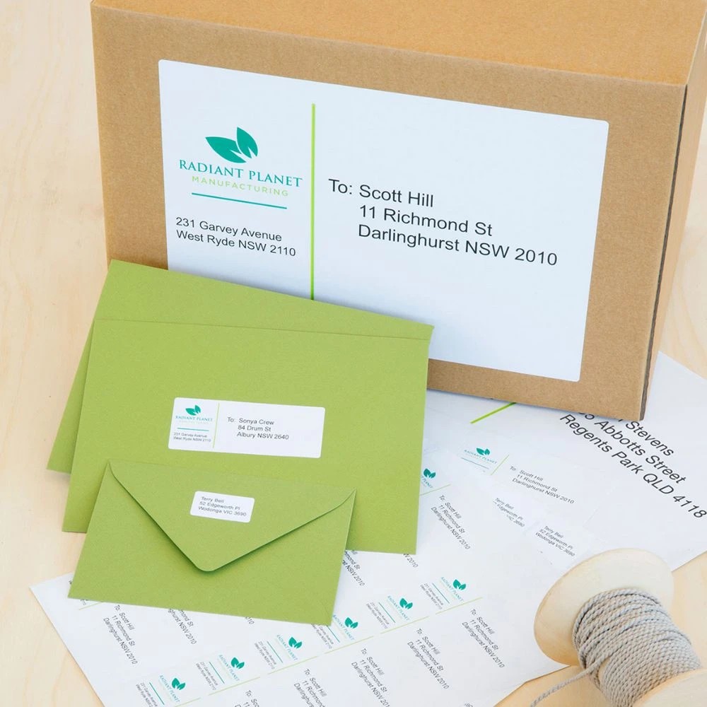 5 Avery Premium White Shipping Labels AveryEco 4UP 100 Sheets, 5 of 8