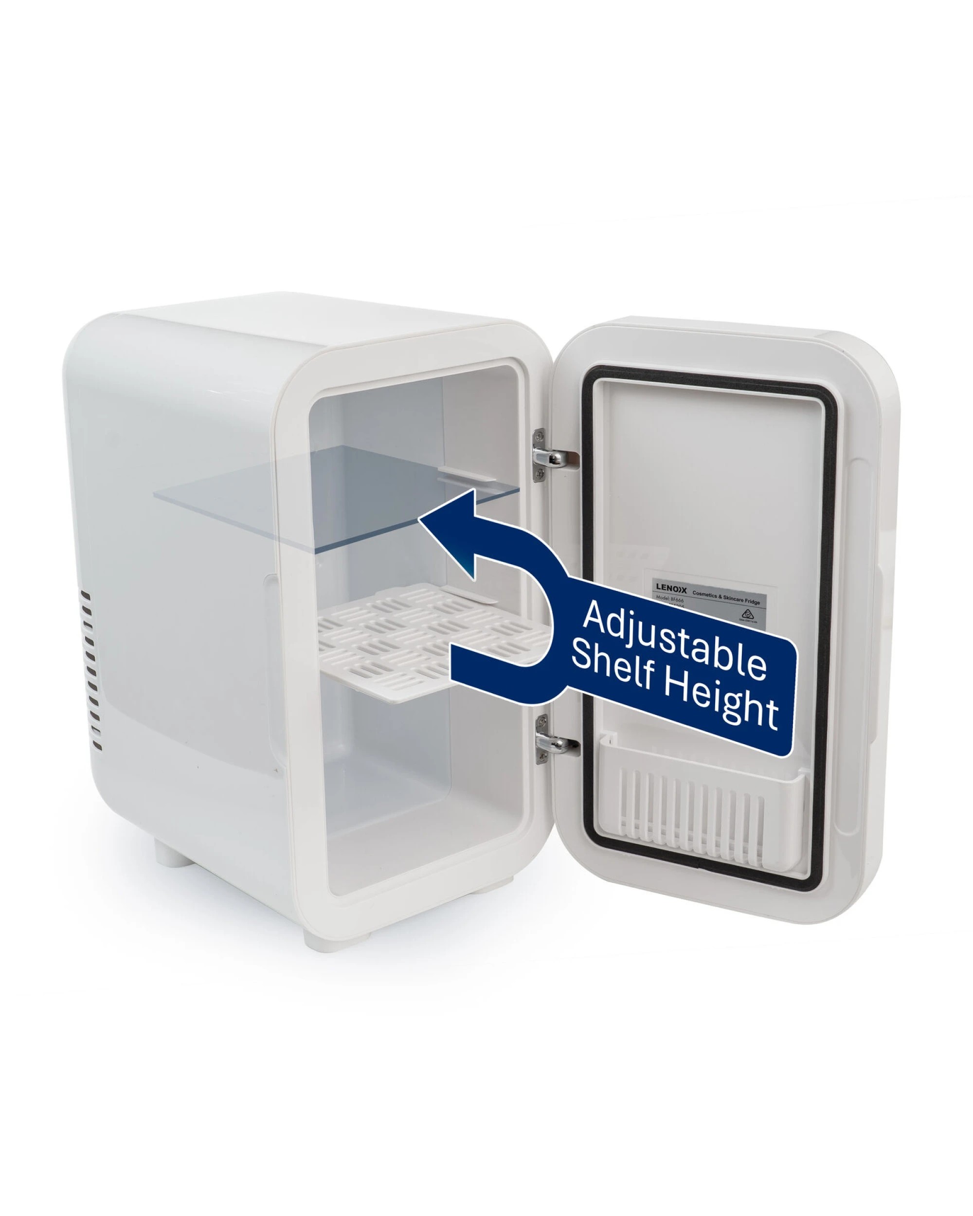 4 Lenoxx 6L Touch Operated Beauty, Cosmetics & Skincare Fridge, 4 of 10