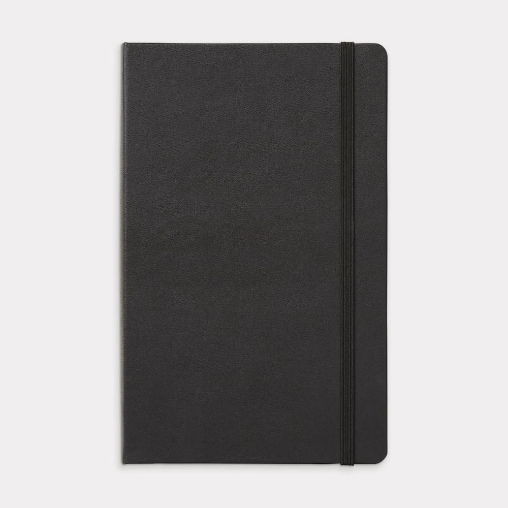 2 Moleskine Classic Hardcover Ruled Notebook Large 400pg Black, 2 of 4