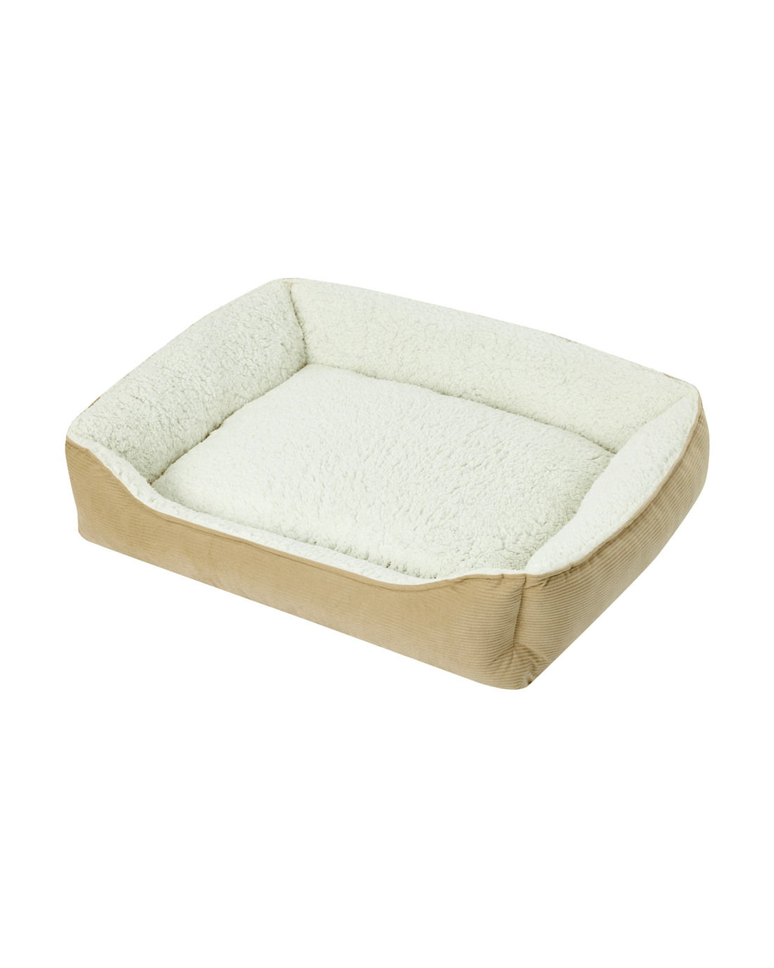 1 Pet Bed Lounge Corduroy - Large, Beige, 1 of 8