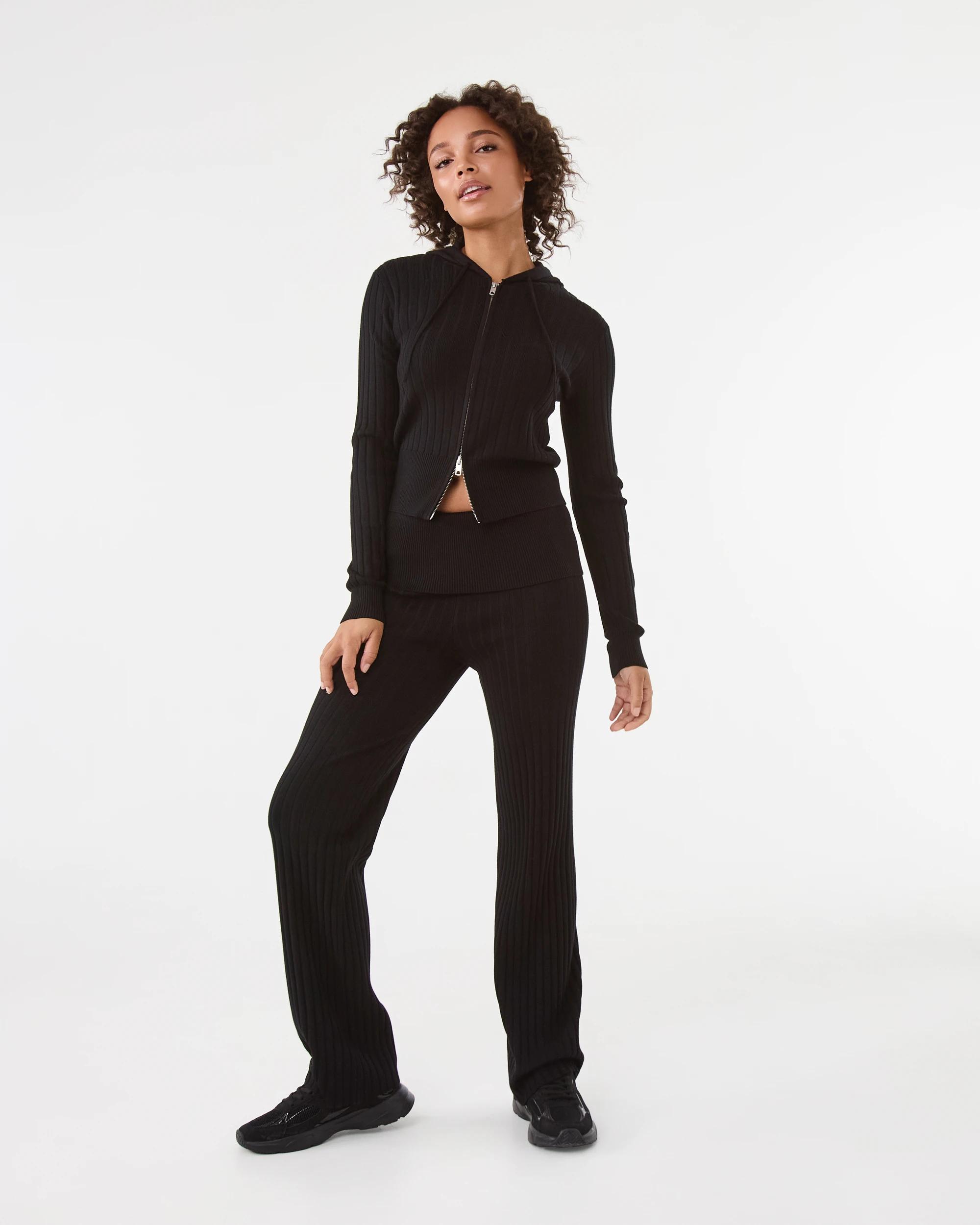 2 Knit Hoodie Black, 2 of 7