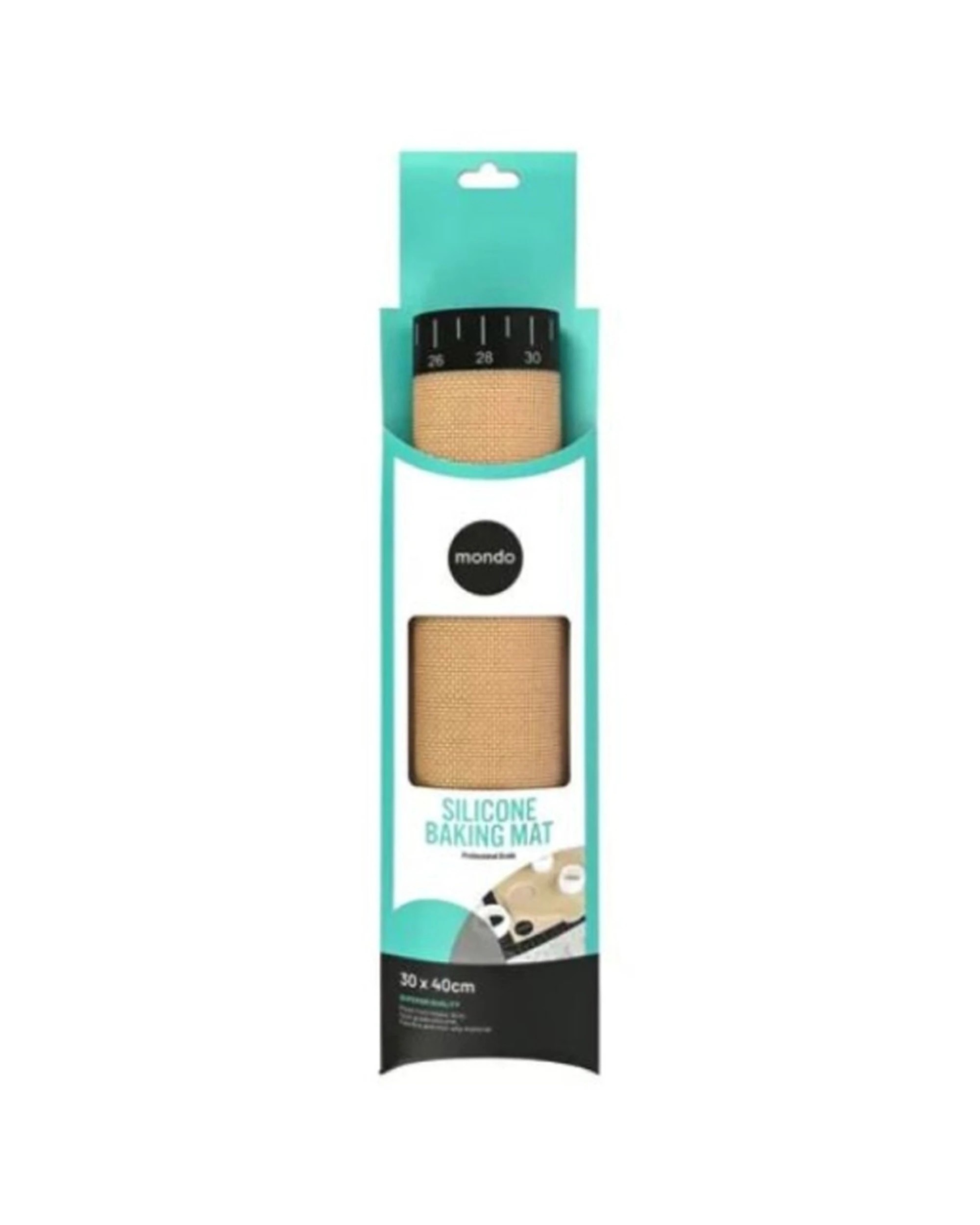 2 Mondo Pro Silicone Fibreglass Durable Non Stick Baking Mat Food Grade 30x40cm - Beige, 2 of 2